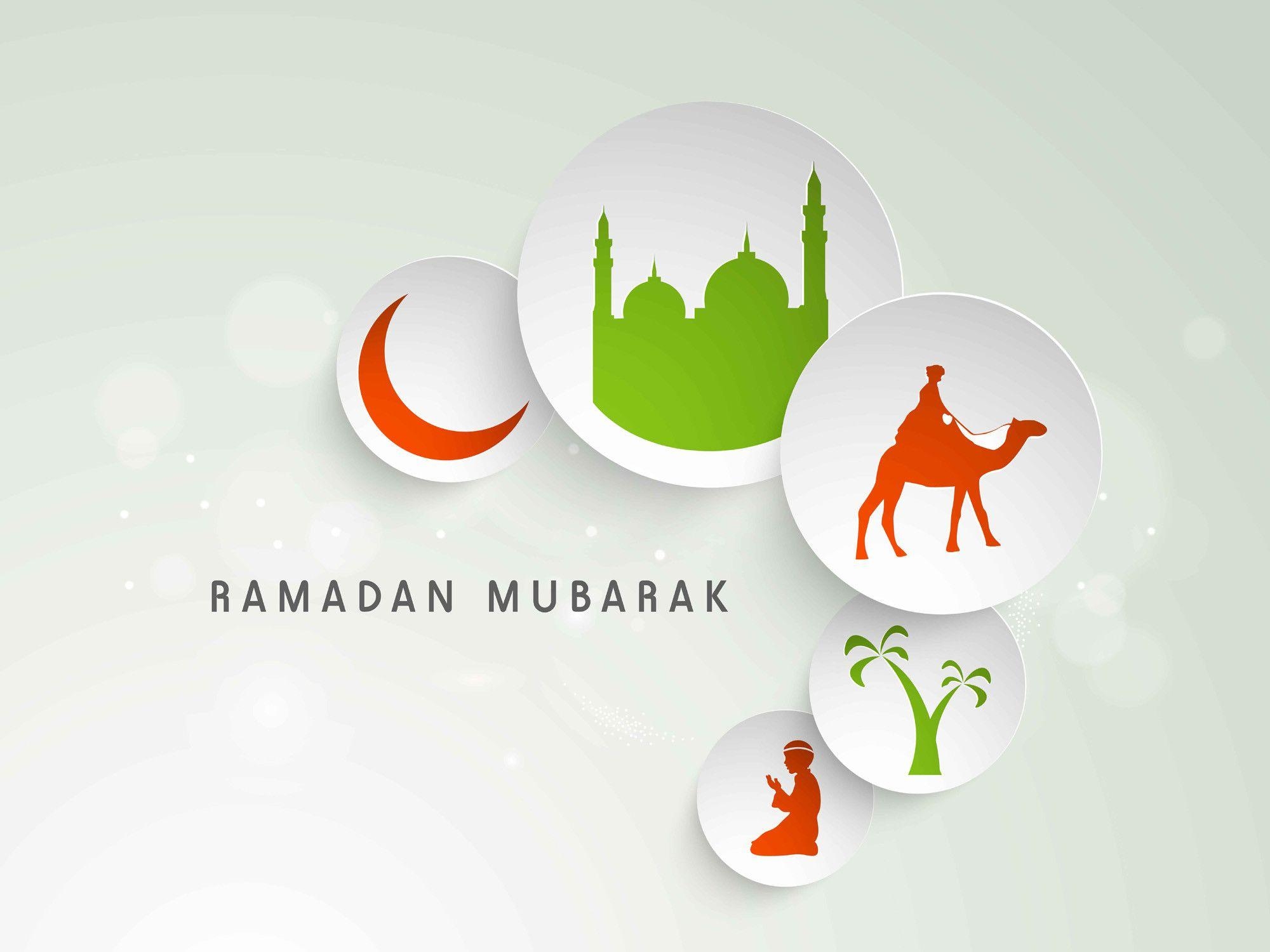 2000x1500 Ramadan Mubarak in Arabic Wallpaper 2018, Desktop