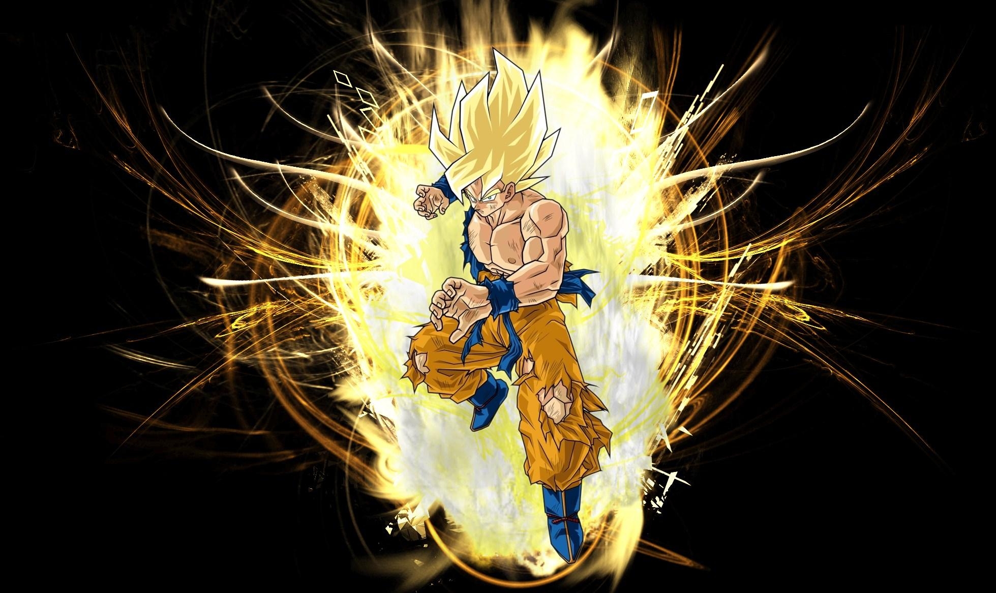 1960x1170 Super Saiyan Goku Wallpaper, Desktop