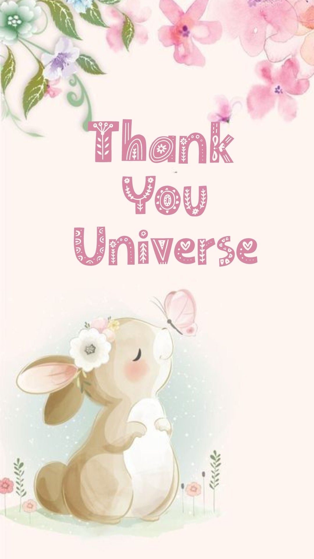 1080x1920 Thank you universe wallpaper, Phone