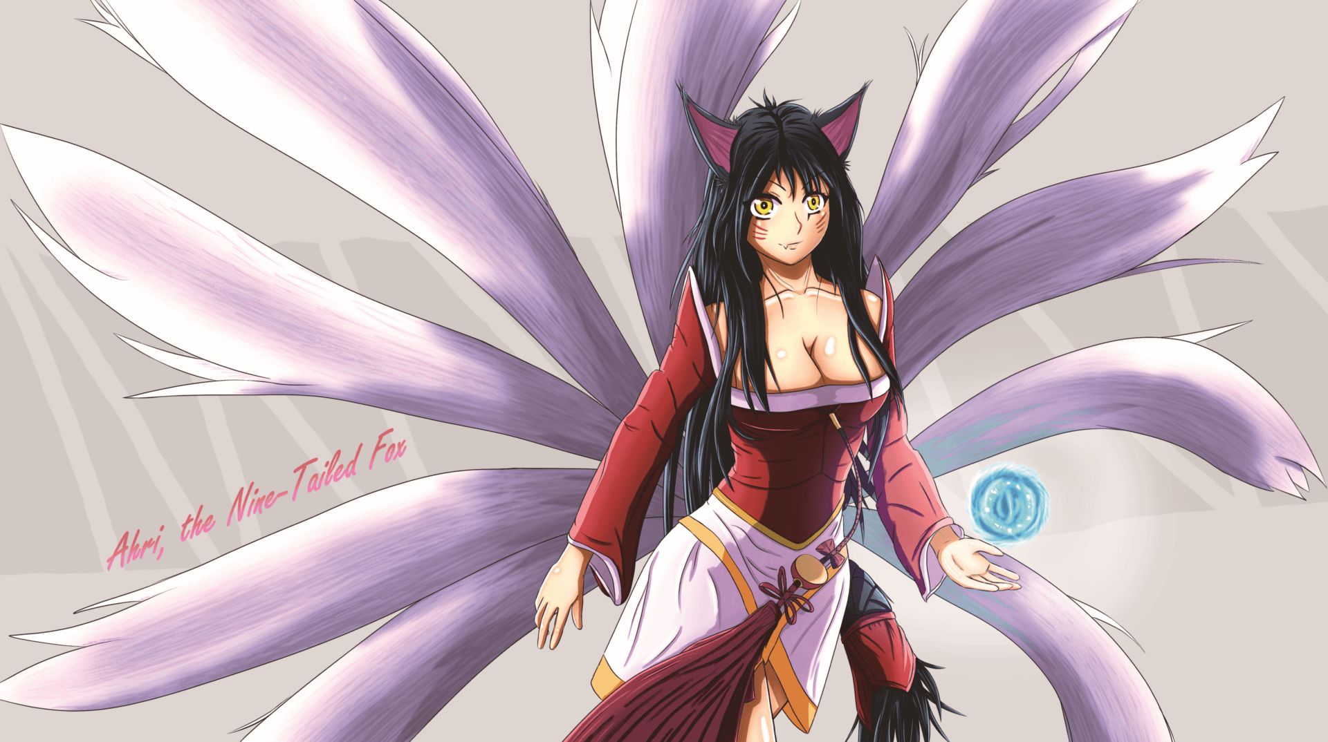 1920x1080 Ahri, The Nine Tailed Fox, Desktop