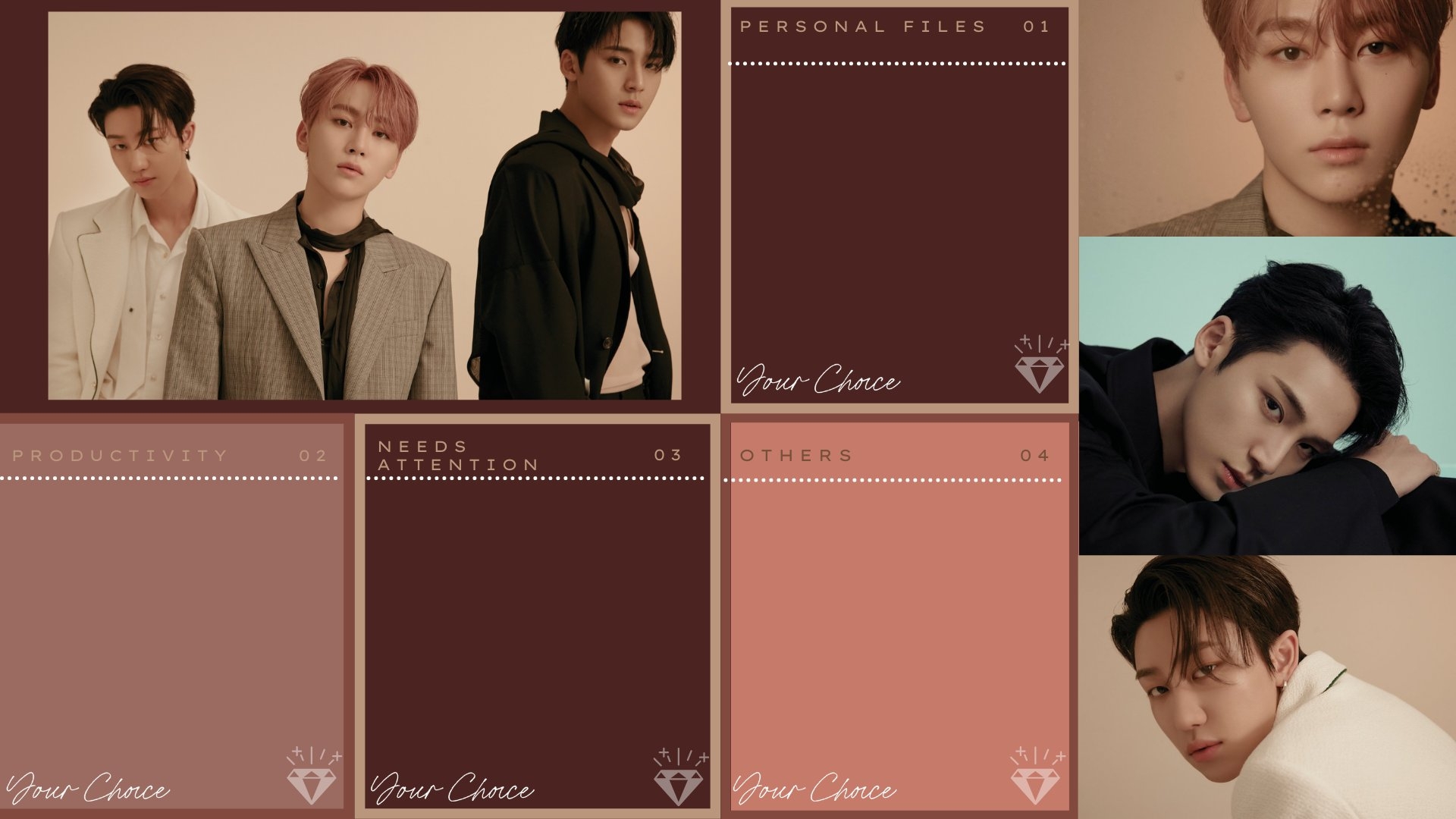 1920x1080 ☁️ 'Your Choice' Other side version wallpaper/ organizer #MINGYU #THE8 #SEUNGKWAN #SEVENTEEN #세븐틴 #Your_Choice #Ready_to_love #SVT_Ready_to_love, Desktop