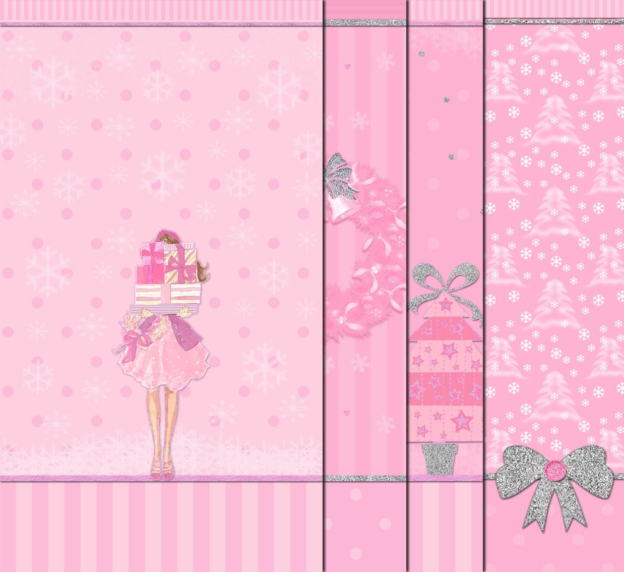 1240x1140 ♡ Cute Walls ♡: Pink christmas walls, Desktop