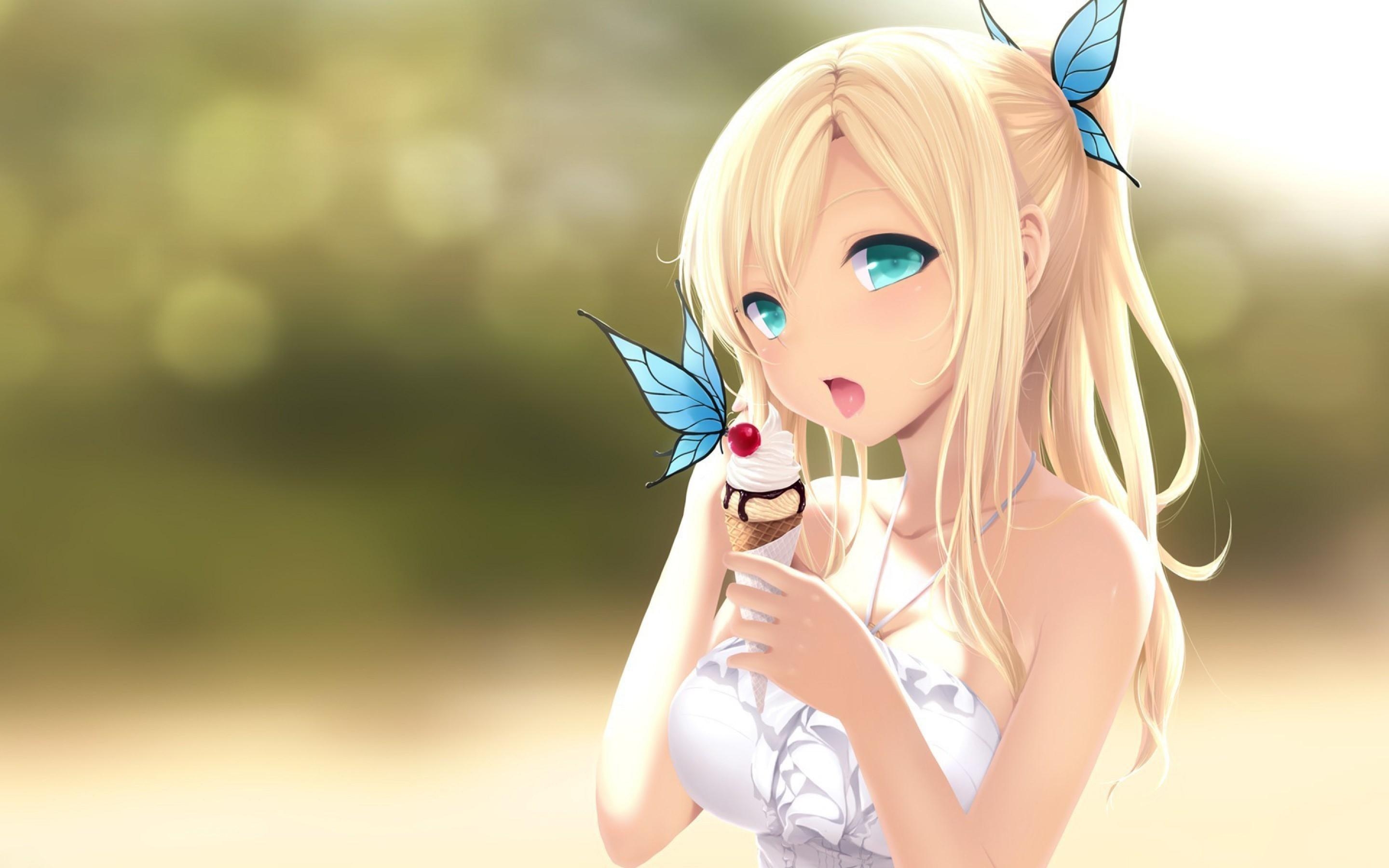 2880x1800 Blonde Haired Anime Girl Wallpaper, Desktop