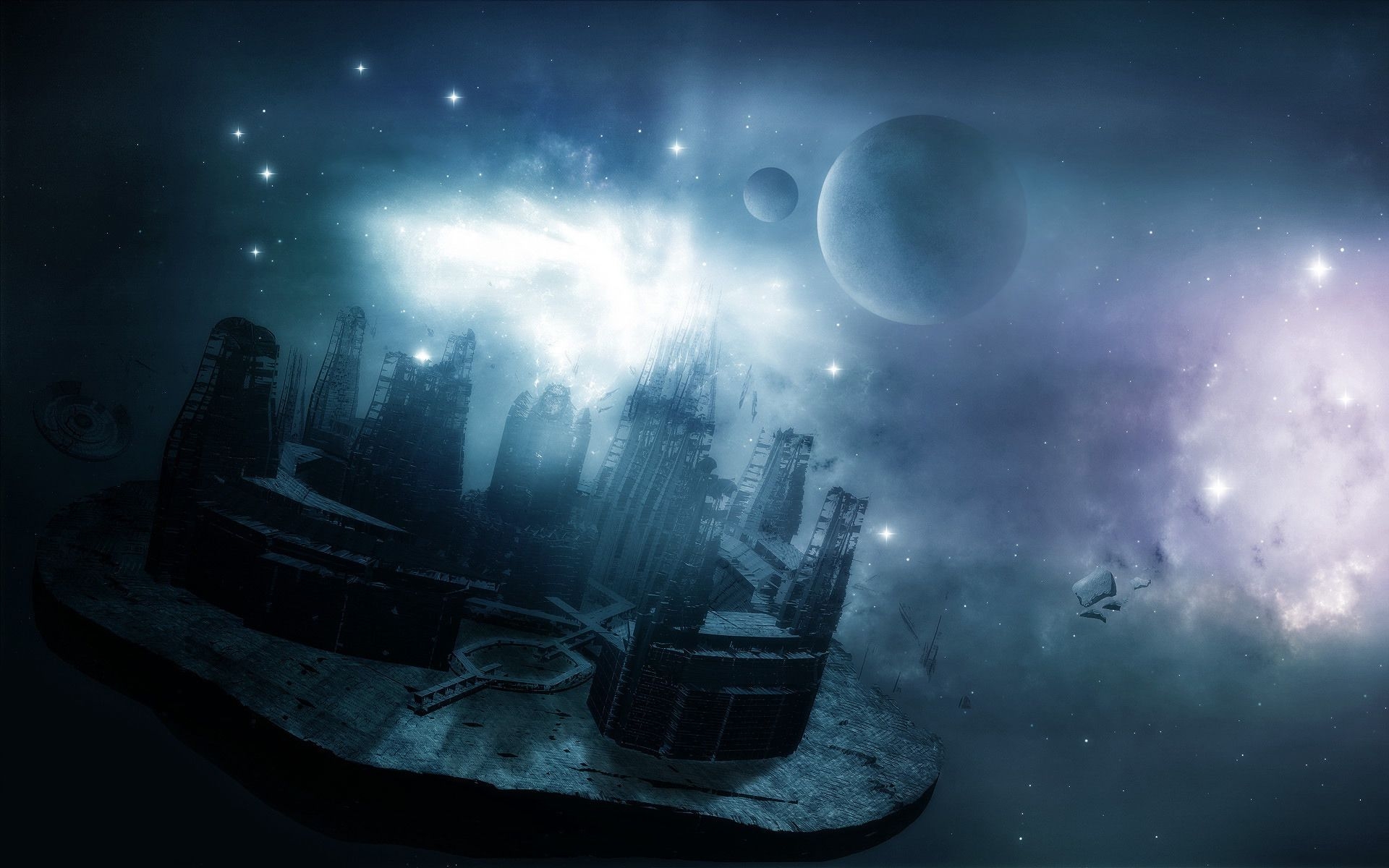 1920x1200 Floating City Wallpaper, Desktop