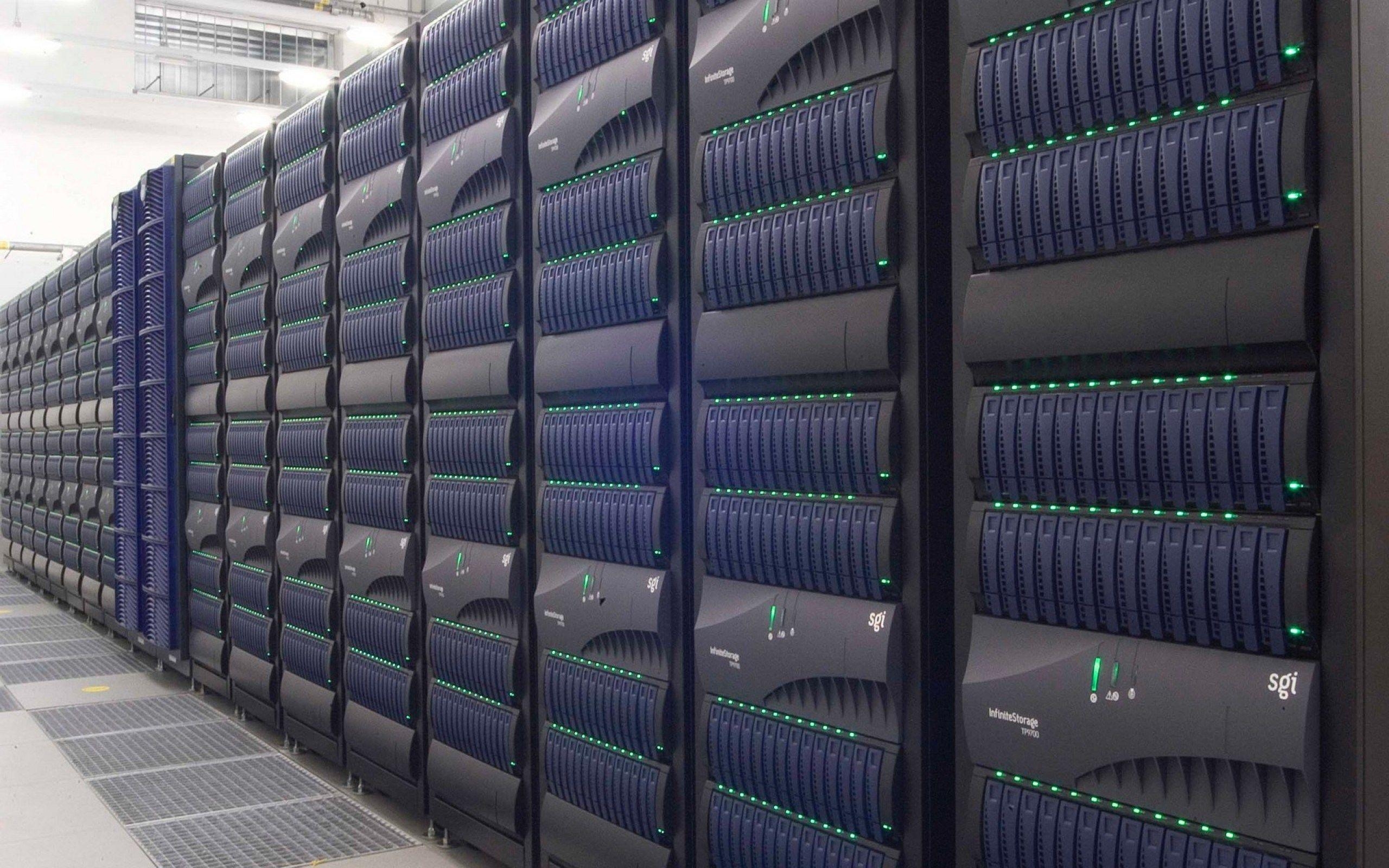 2560x1600 Server Room Wallpaper, Desktop