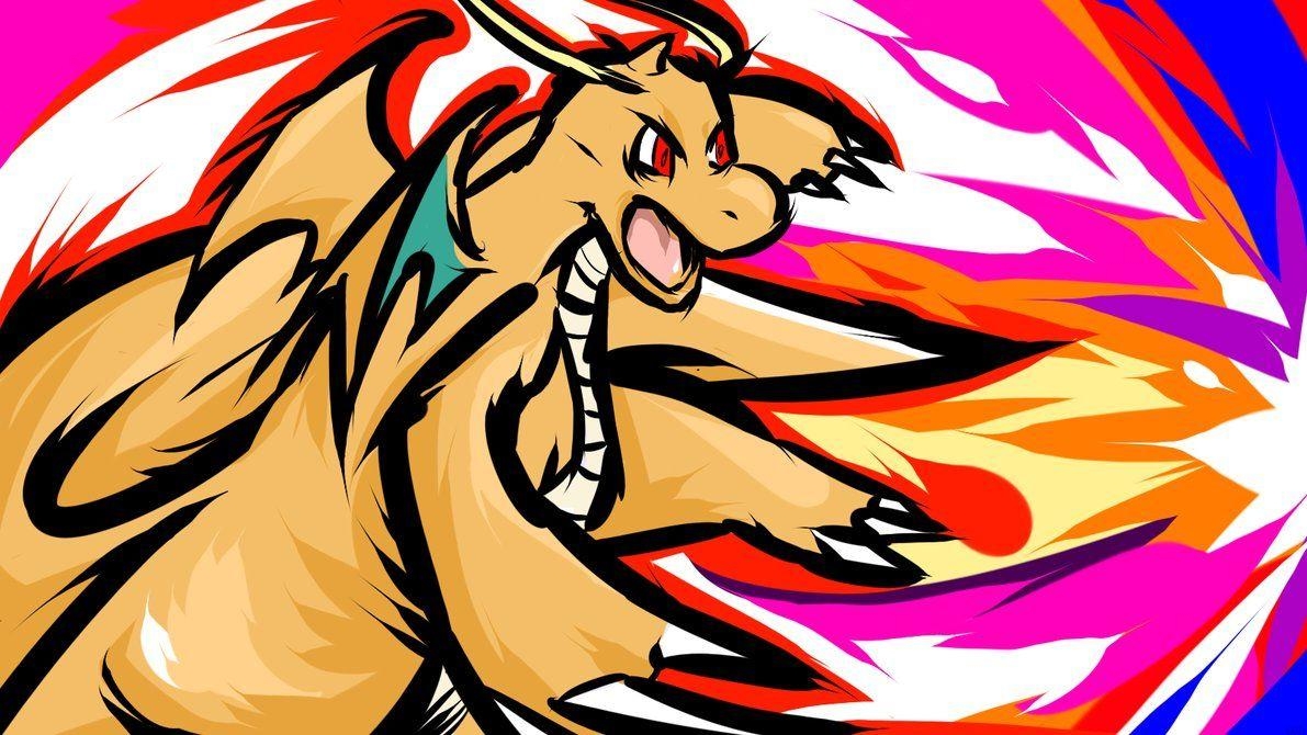 1200x670 Rage Dragonite Art Wallpaper Wallpaper Themes, Desktop