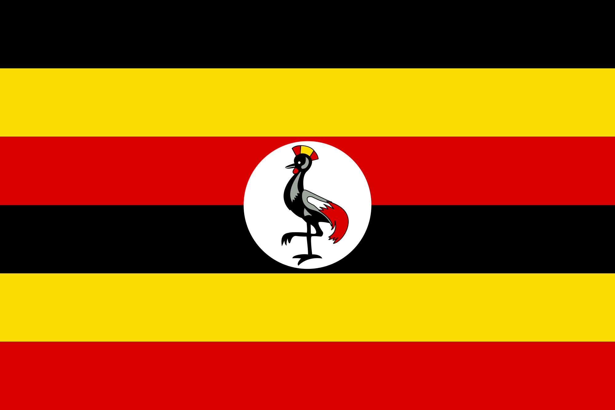 2000x1340 Uganda Flag HD Image and Wallpaper Free Download, Desktop