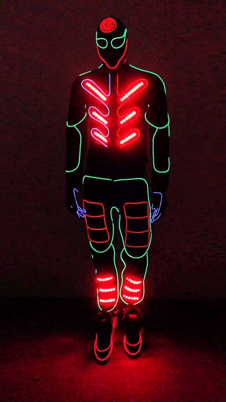 720x1280 Neon Man wallpaper, Phone