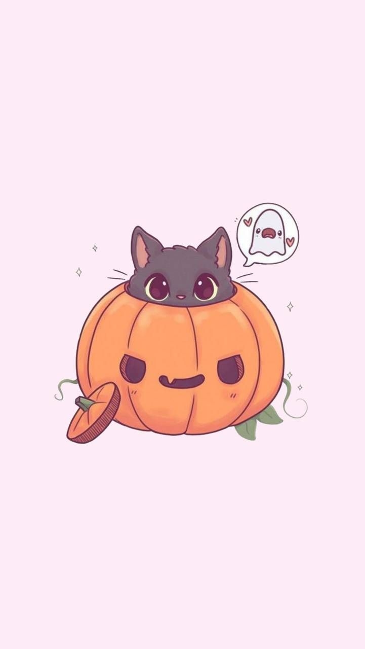 730x1280 Halloween kawaii wallpaper, Phone