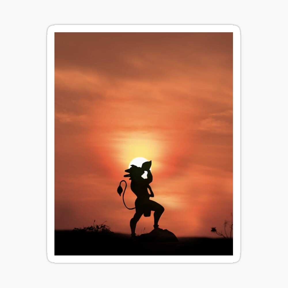 1000x1000 HANUMAN SHADOW Poster, Phone