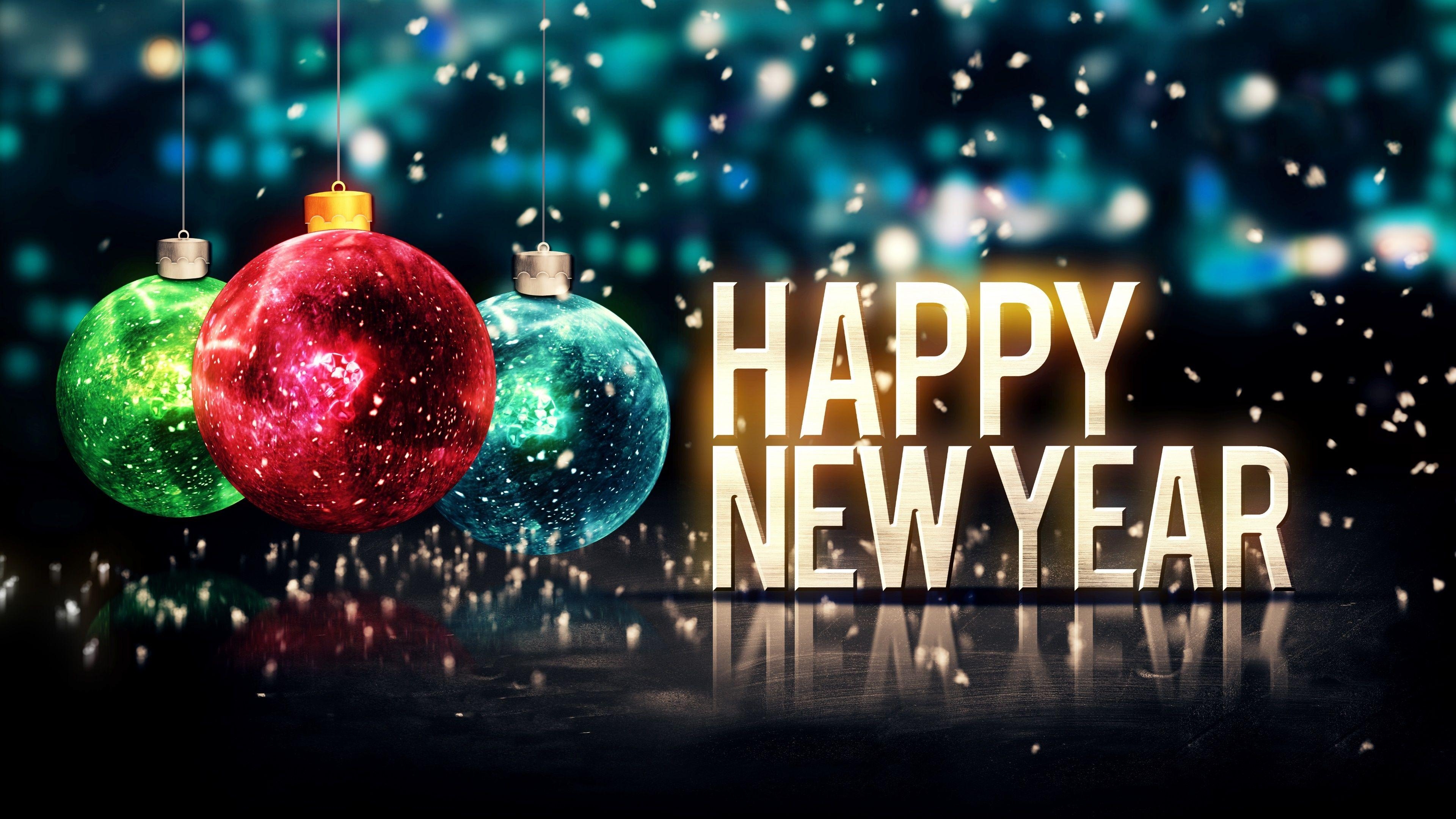 3840x2160 New Year Wallpaper Free New Year Background, Desktop