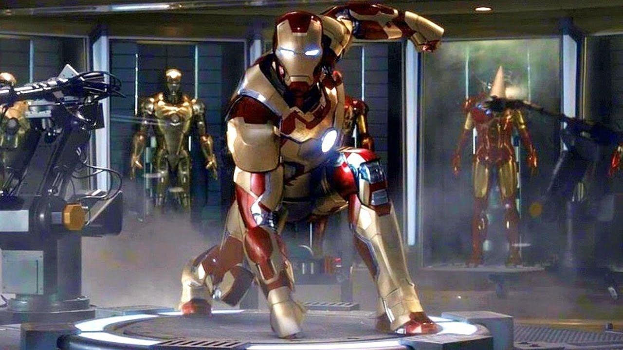 1280x720 Iron Man 3 42 Suit Up Scene CLIP HD, Desktop