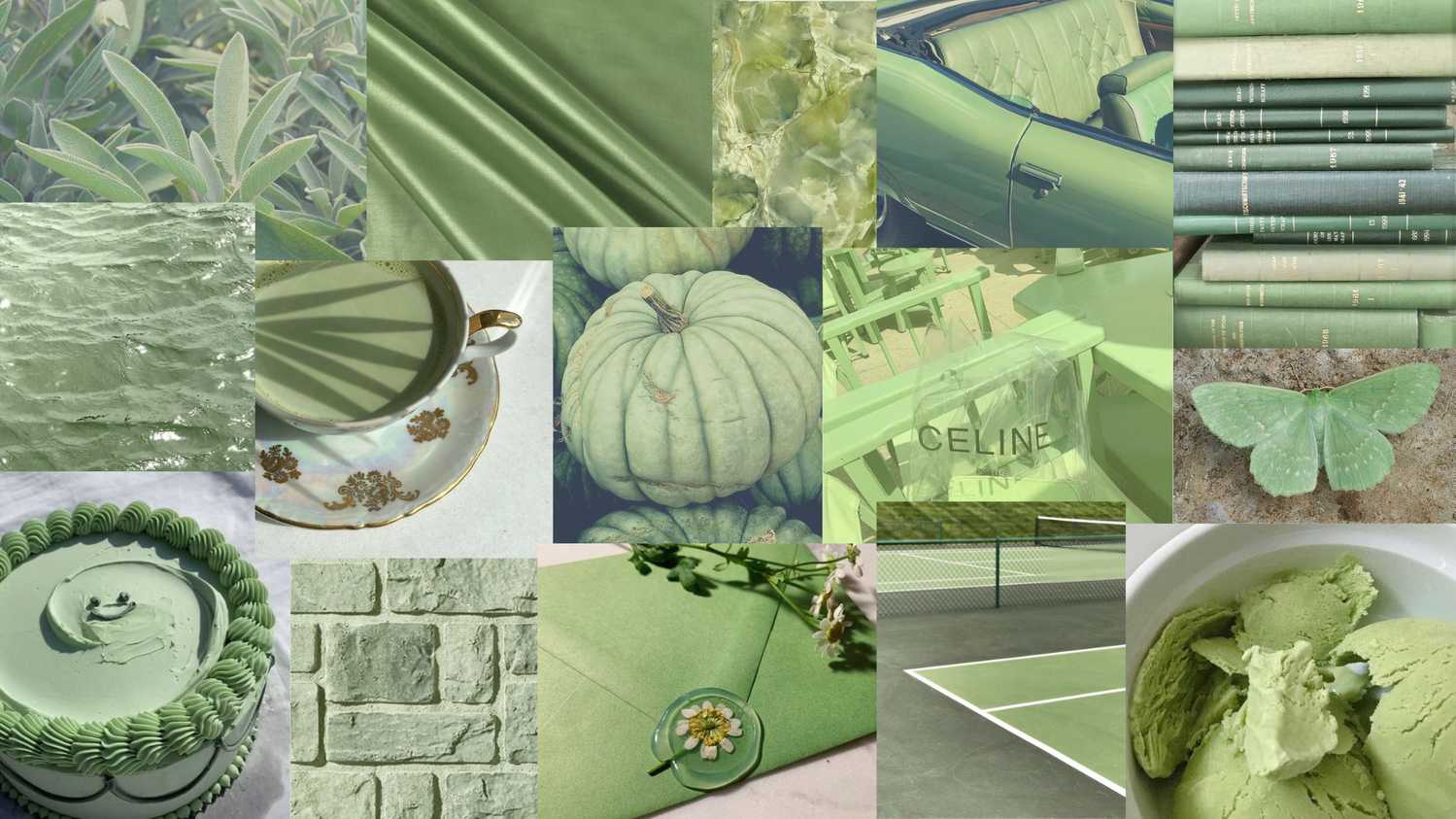 1500x850 sage green collage. Sage green wallpaper, Cute laptop wallpaper, Aesthetic desktop wallpaper, Desktop