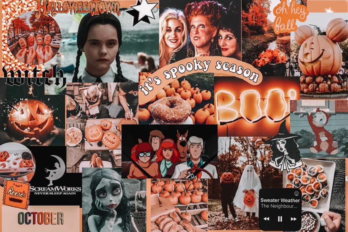 1200x800 halloween computer screen collage. Cute fall wallpaper, Desktop wallpaper art, Cute laptop wallpaper, Desktop