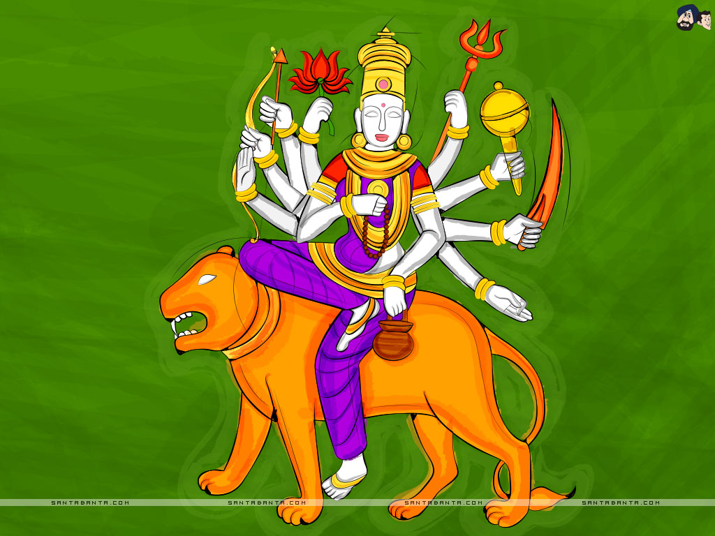 1030x770 Goddess Chandraghanta 3rd manifestation of Devi Durga, Desktop