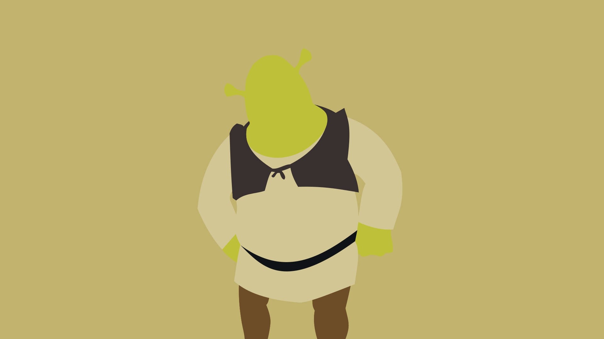 1920x1080 Download Shrek Minimalist Art Wallpaper, Desktop