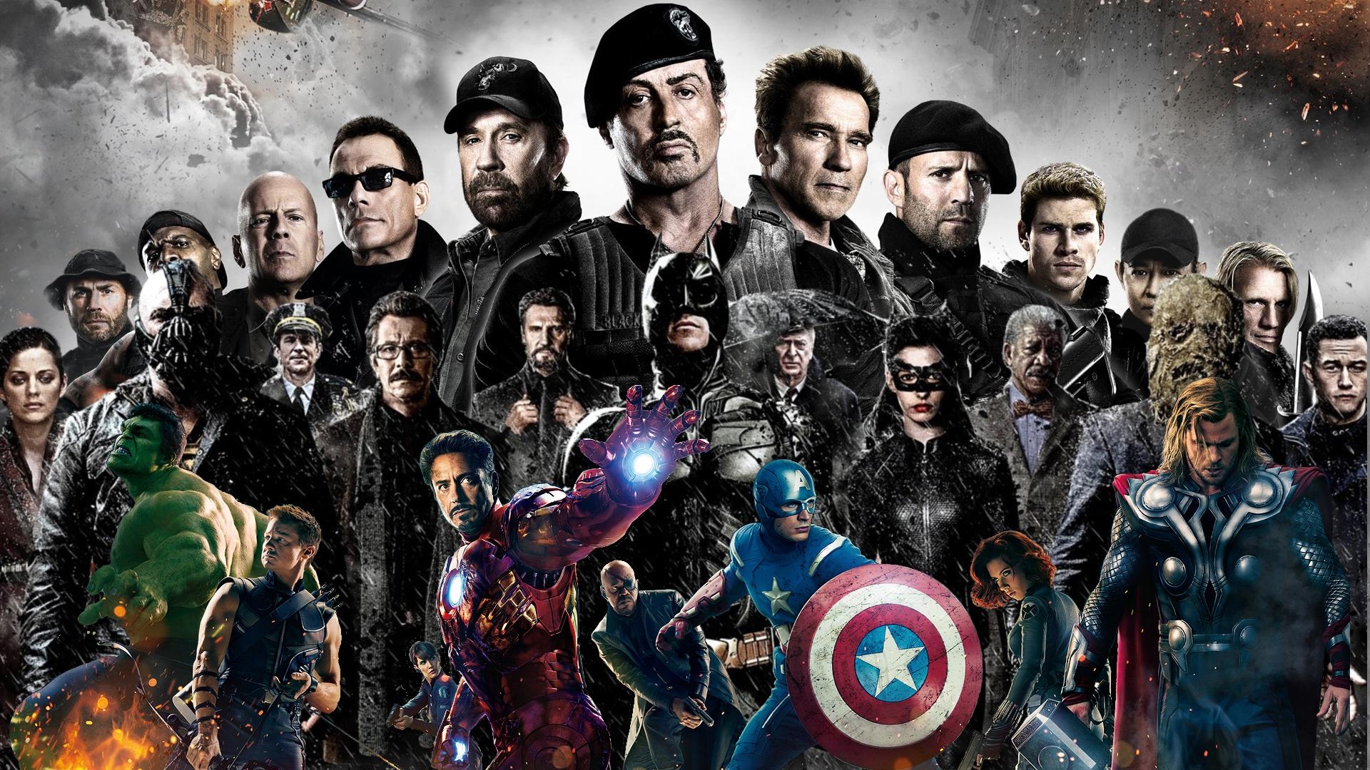 1920x1080 Expendables, Avengers, Dark Knight Rises [], Desktop