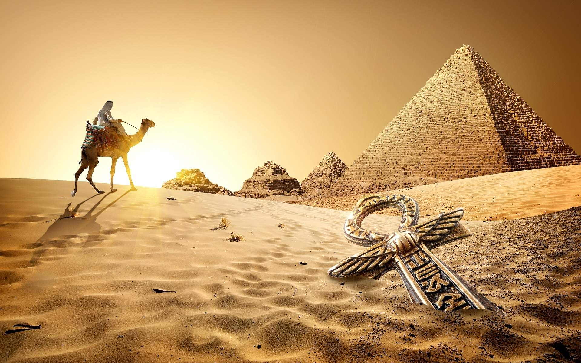 1920x1200 Egyptian Pyramids Wallpaper, Desktop