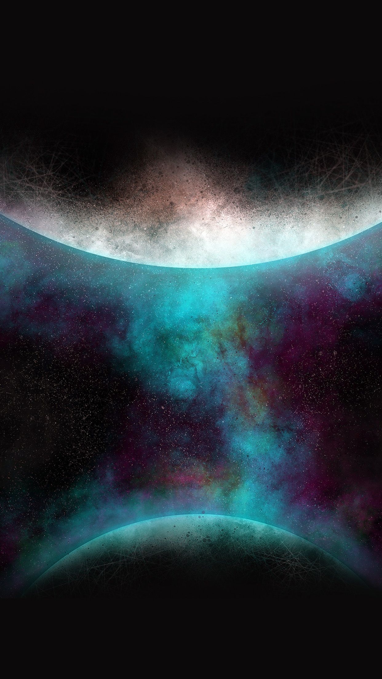 1250x2210 Getting Orbit Ios9 Art Illust Space Dark, Phone