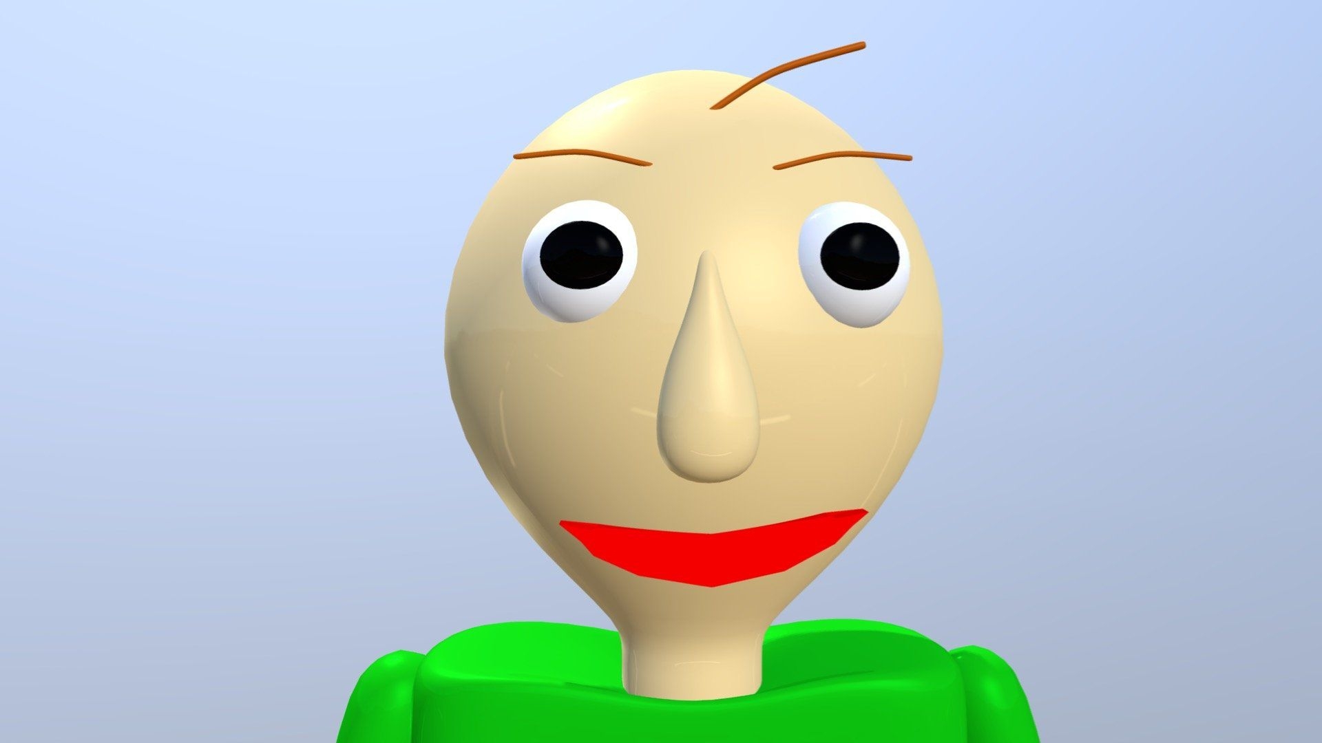 1920x1080 Baldis basics model Free 3D model, Desktop