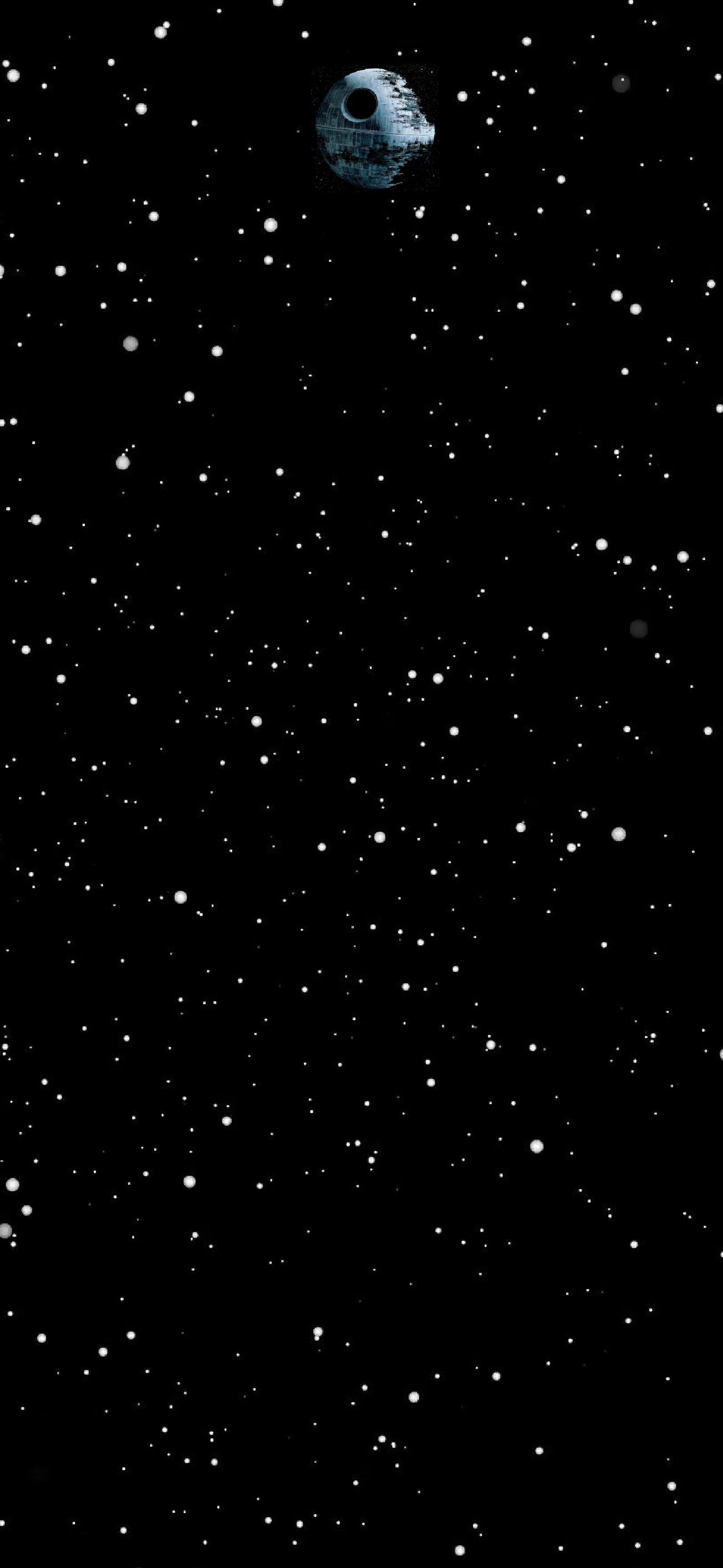 1310x2830 Star Wars Death Star hole punch wallpaper, Phone