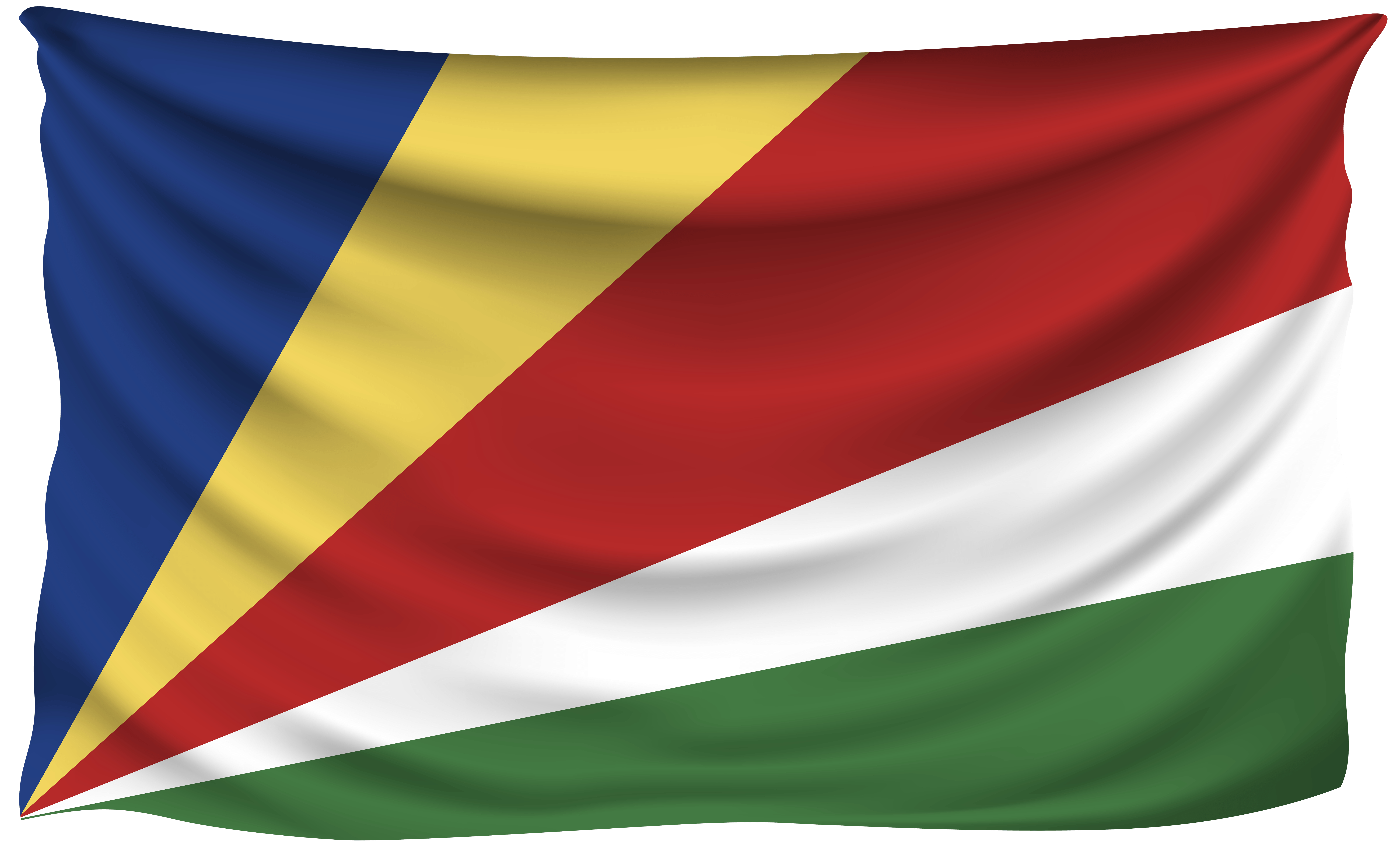 8000x4890 Seychelles Wrinkled Flag Quality, Desktop