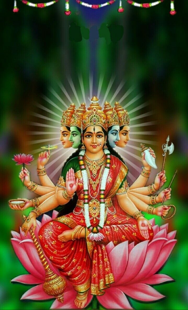 720x1190 SRI GAYATRI MATA. Gayatri devi, Shakti goddess, Durga goddess, Phone