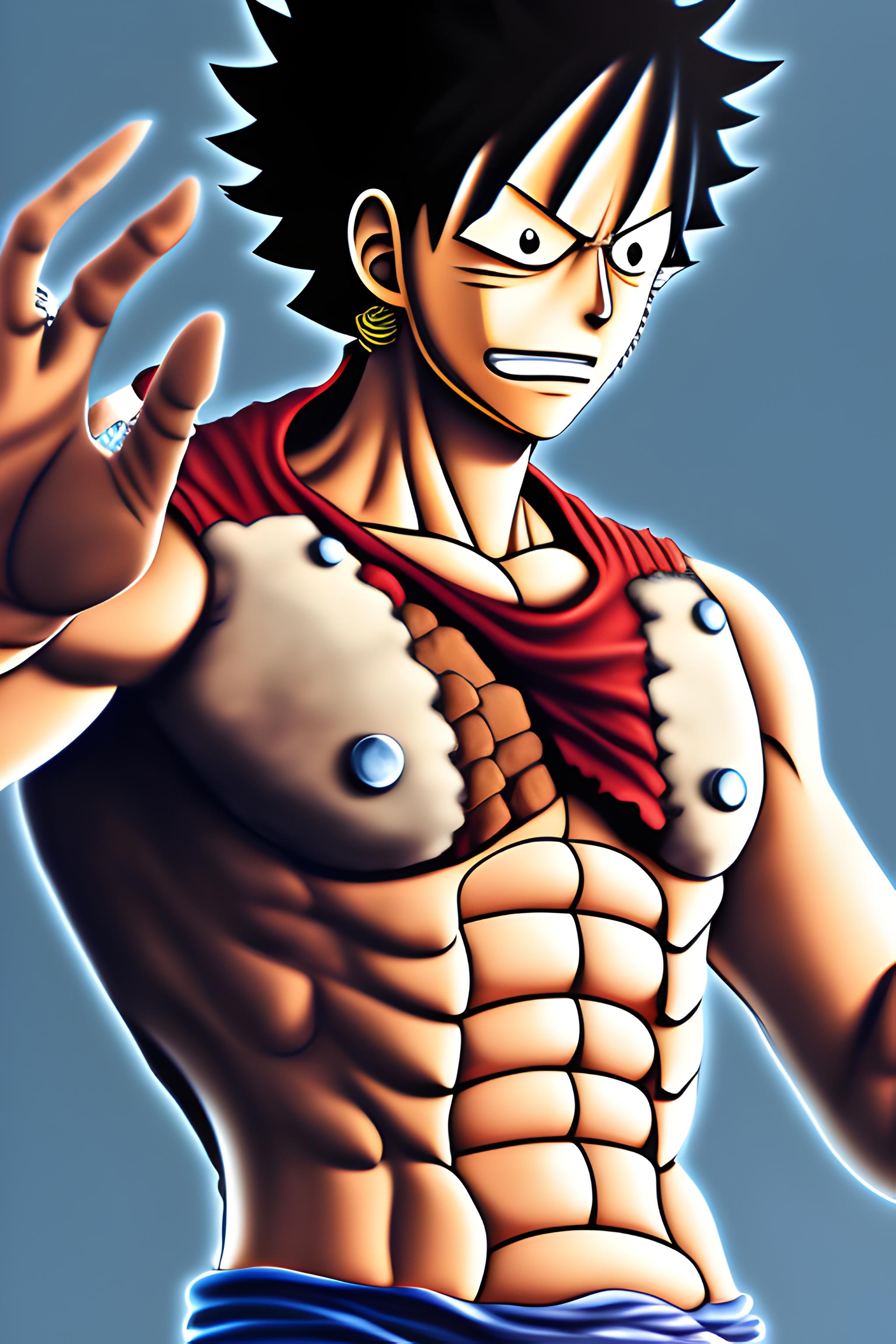 2050x3080 badass luffy gear 5, Phone