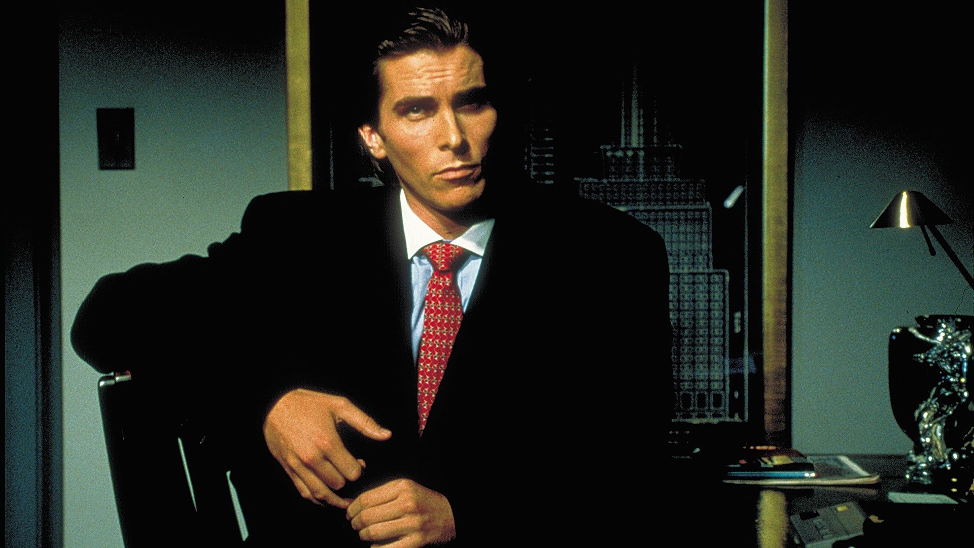 1920x1080 American Psycho's Patrick Bateman nailed 1980s businessman style, Desktop