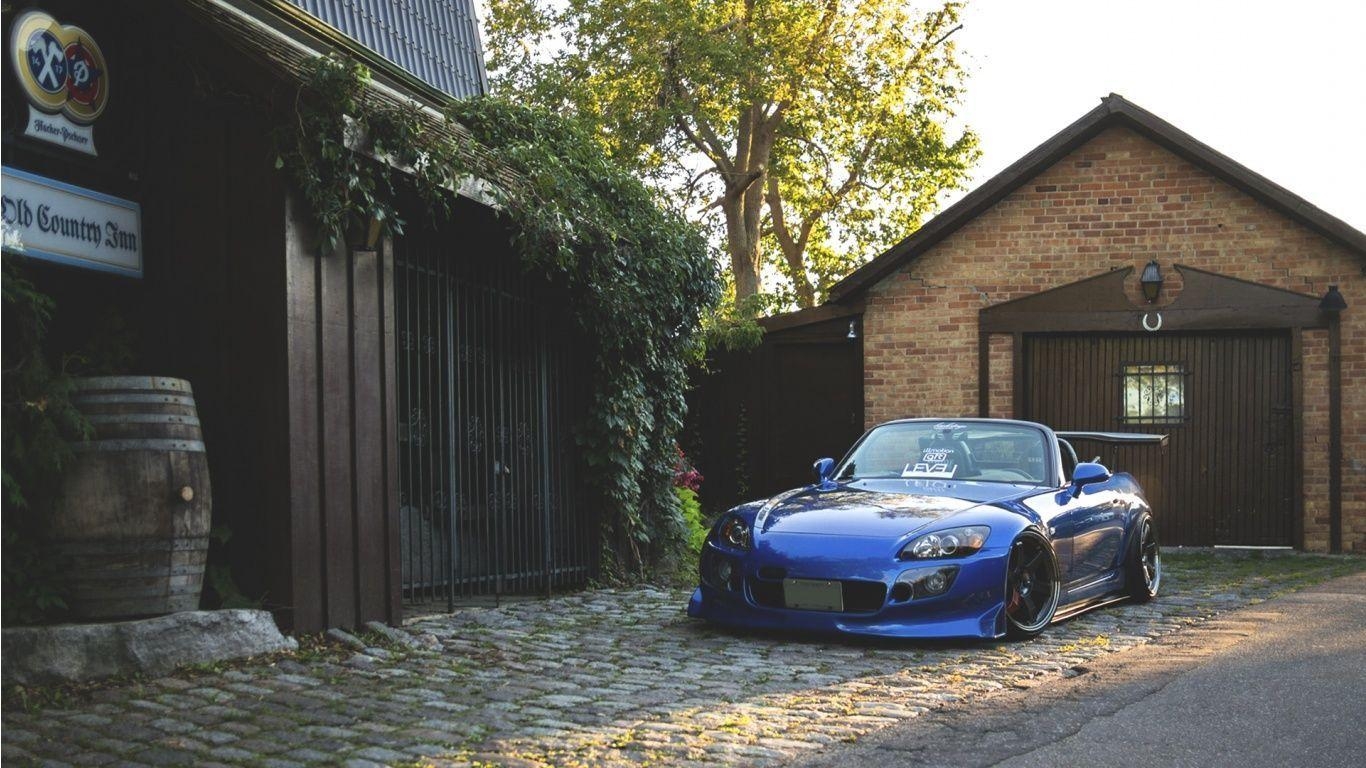 1370x770 Car: Terrific Blue Honda S2000 Wallpaper HD, Desktop