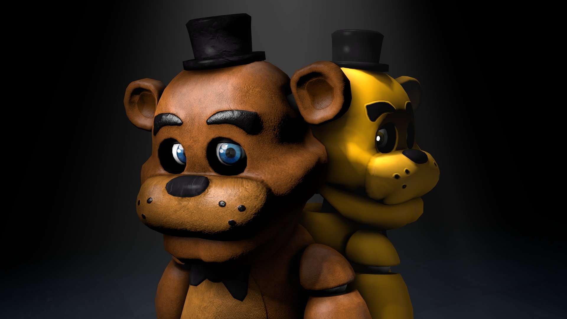 1920x1080 Fnaf Freddy And Golden Freddy, Desktop