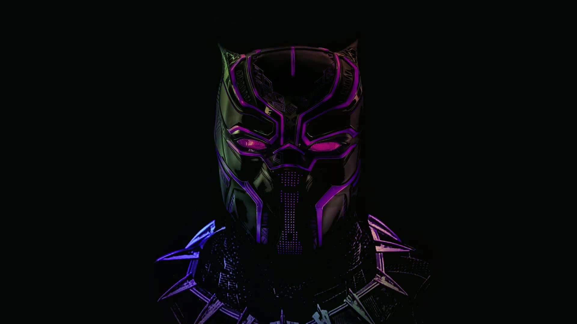 1920x1080 Black Panther Mask Marvel RGB Desktop Wallpaper, Desktop