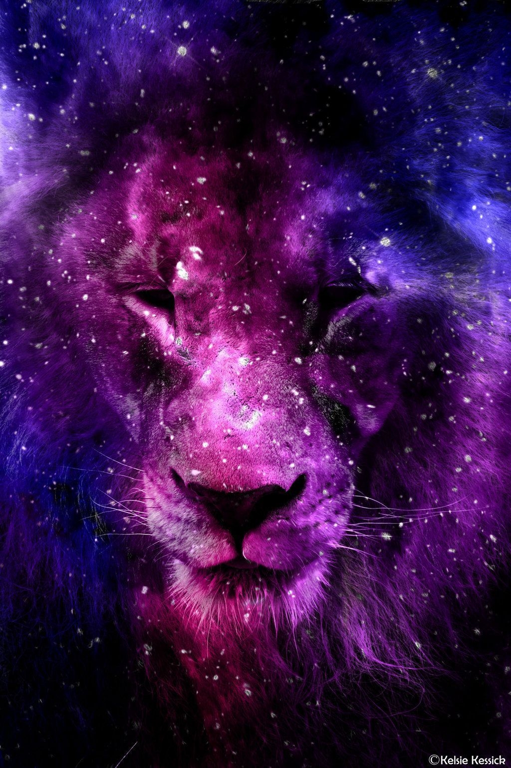 1030x1540 Galaxy Lion Wallpaper Free Galaxy Lion Background, Phone