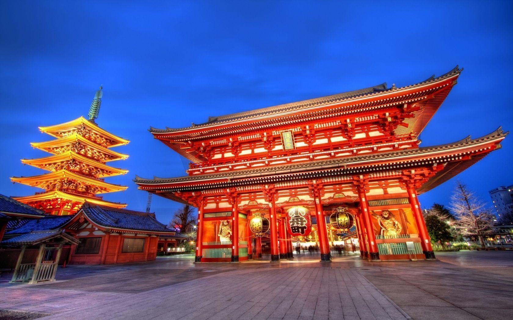 1680x1050 Sensoji temple tokyo Wallpaper, Desktop