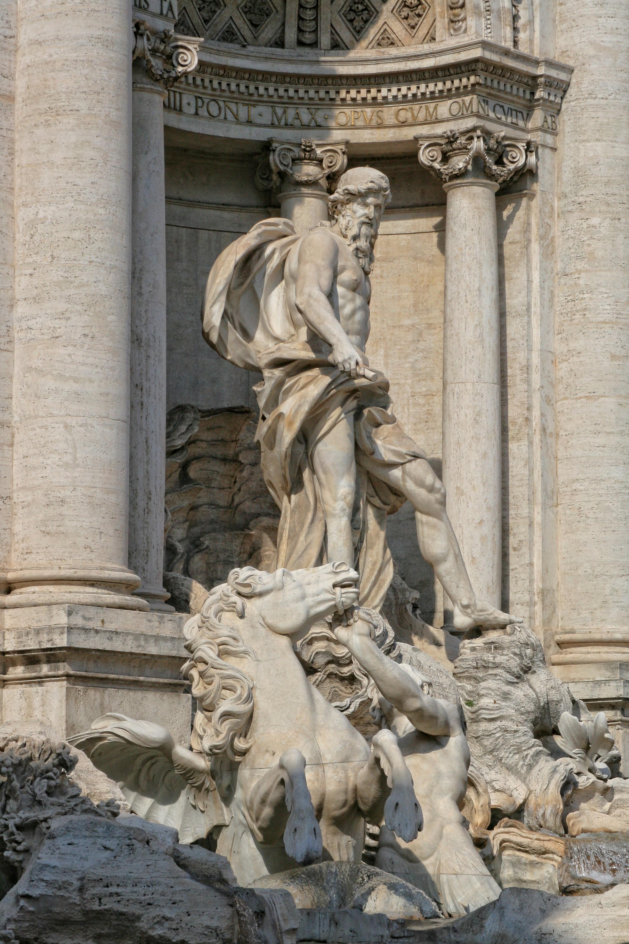 2600x3890 Group of Trevi Fountain Sculpture Wallpaper, Phone