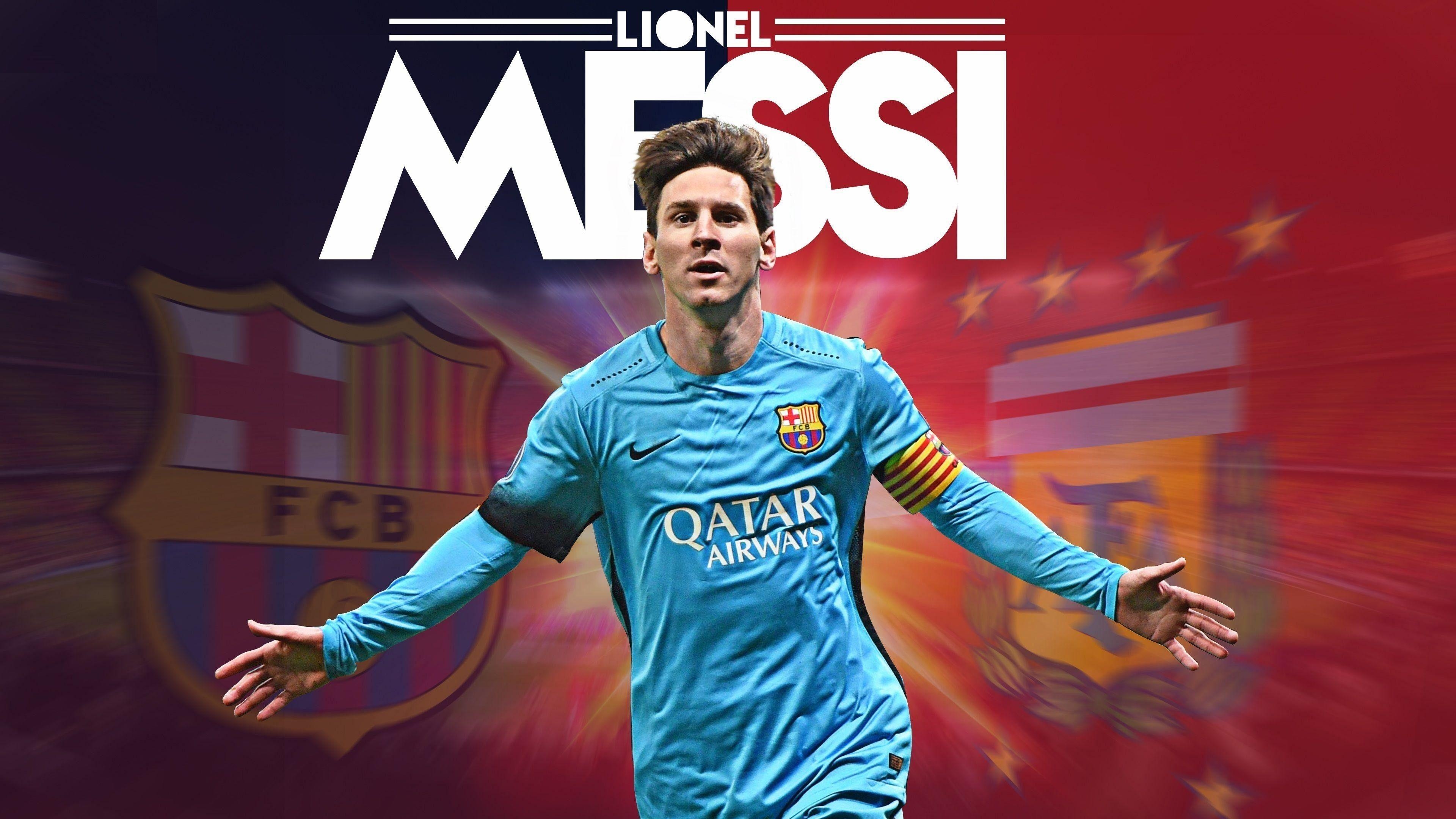 3840x2160 Lionel Messi FCB HD 4K Wallpaper, Desktop