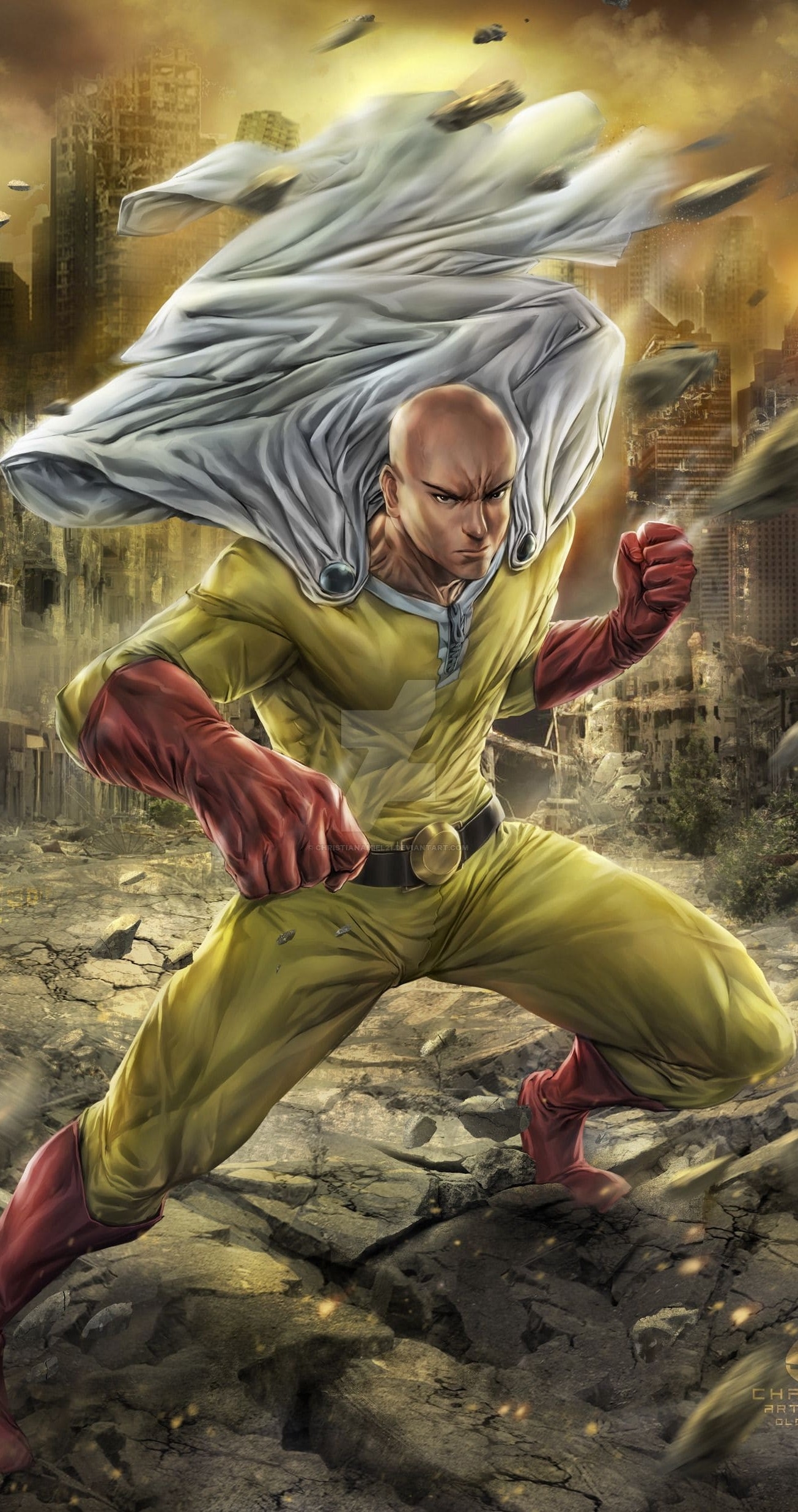 1310x2480 Best One Punch Man iPhone Wallpaper, Phone