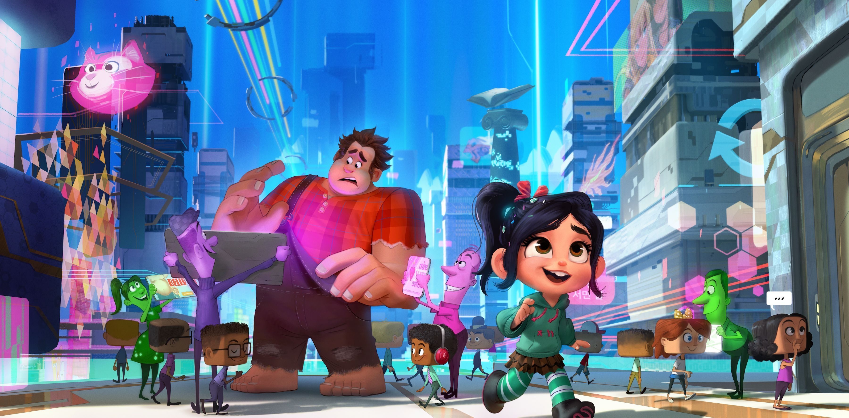 3600x1780 Wreck It Ralph Wallpaper Free Wreck It Ralph Background, Dual Screen