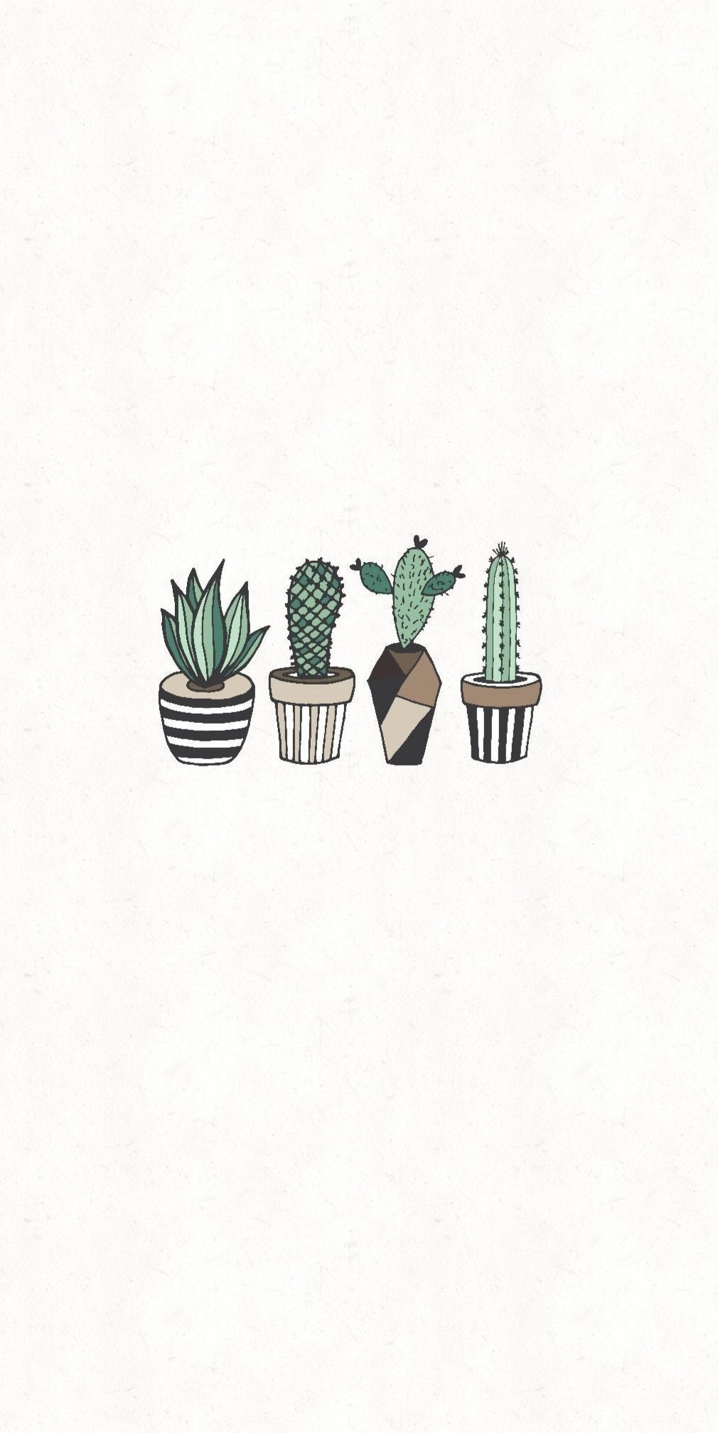 1010x2020 Walpapers. Cactus drawing, Minimalist wallpaper, Aesthetic pastel wallpaper, Phone