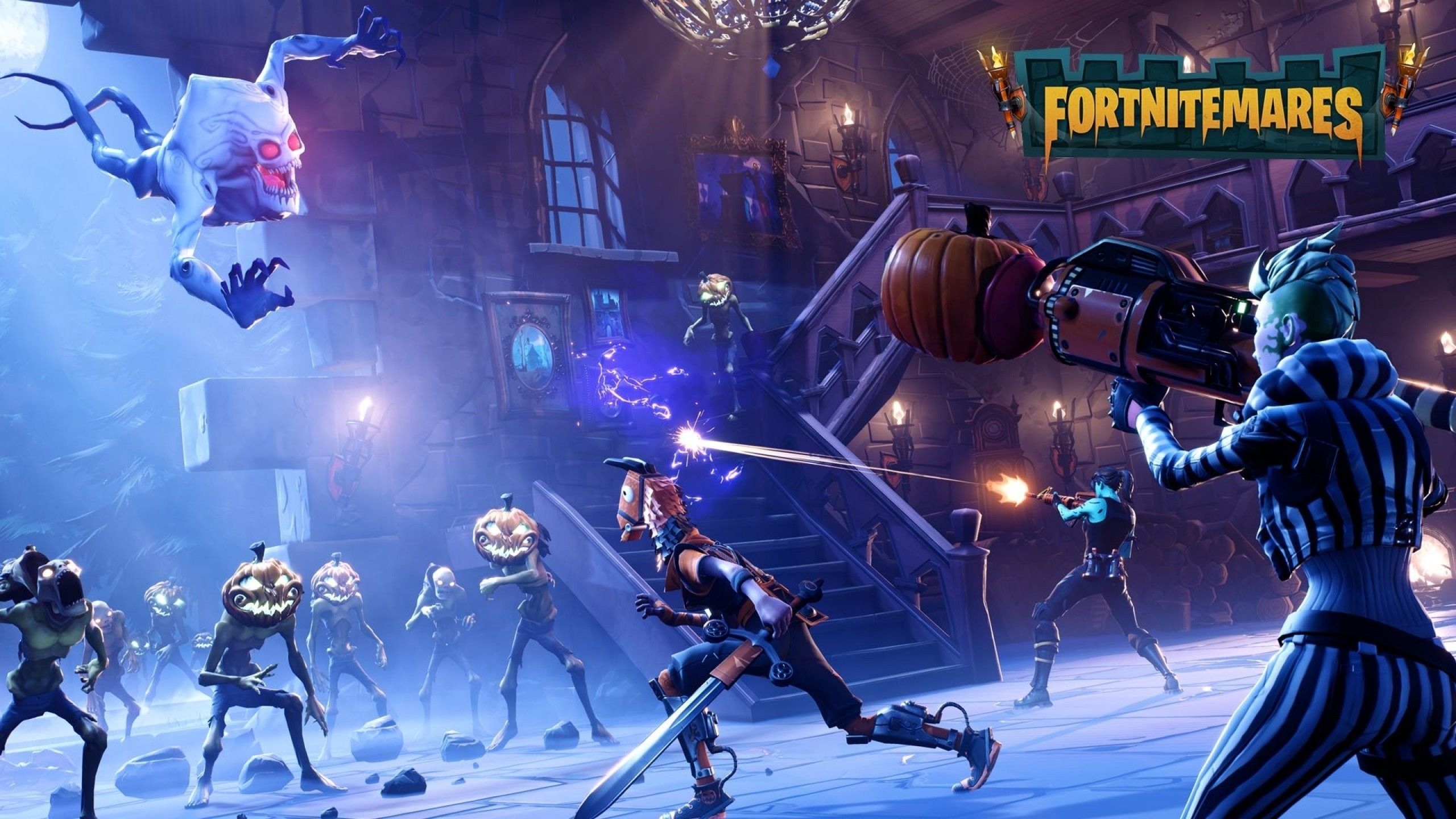 2560x1440 Download  Fortnite, Artwork Wallpaper for iMac 27 inch, Desktop