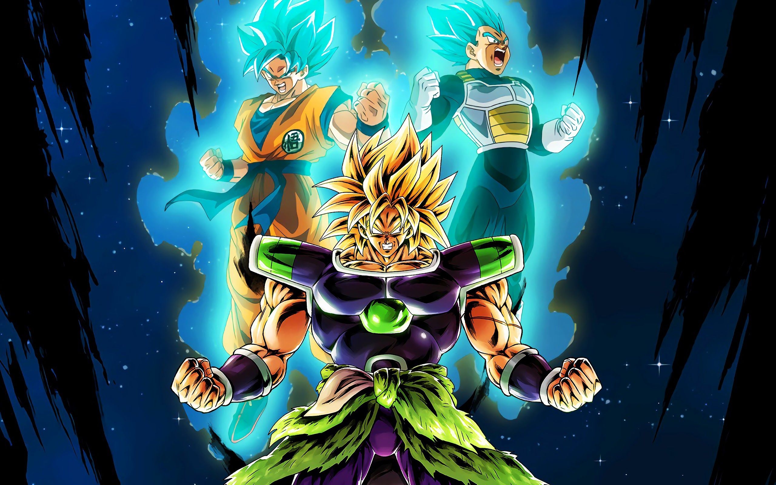 2560x1600 Broly Vegeta Goku Dragon Ball Super: Broly 4K Wallpaper, Desktop