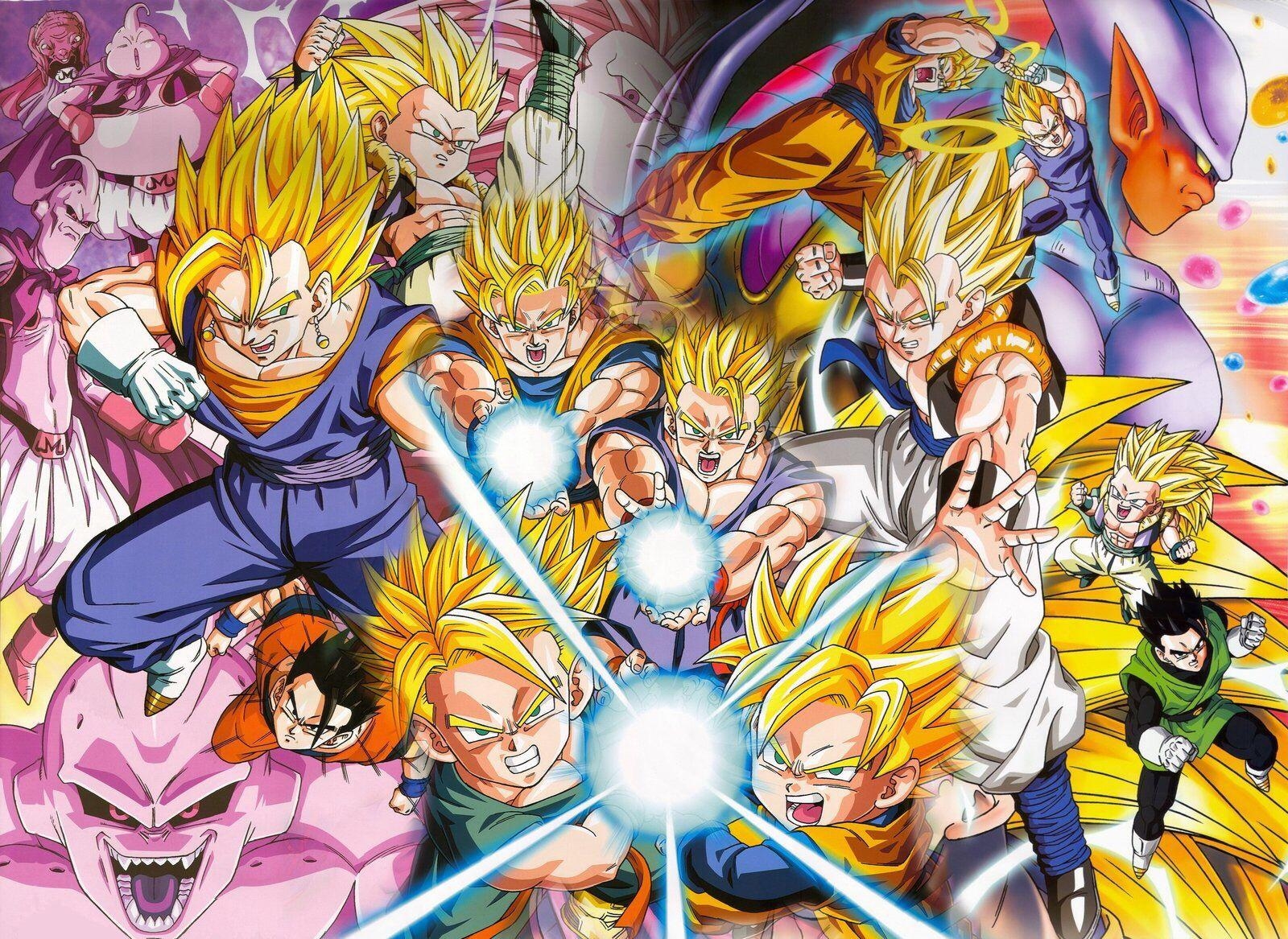 1600x1170 Goku, Vegeta, Gohan, Goten, Trunks, Gotenks, Vegito, Gogeta, Buu, Desktop