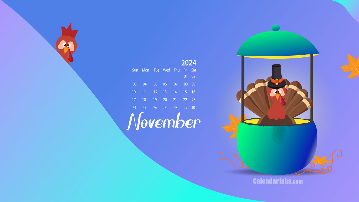 1370x770 November 2024 Desktop Wallpaper Calendar, Desktop