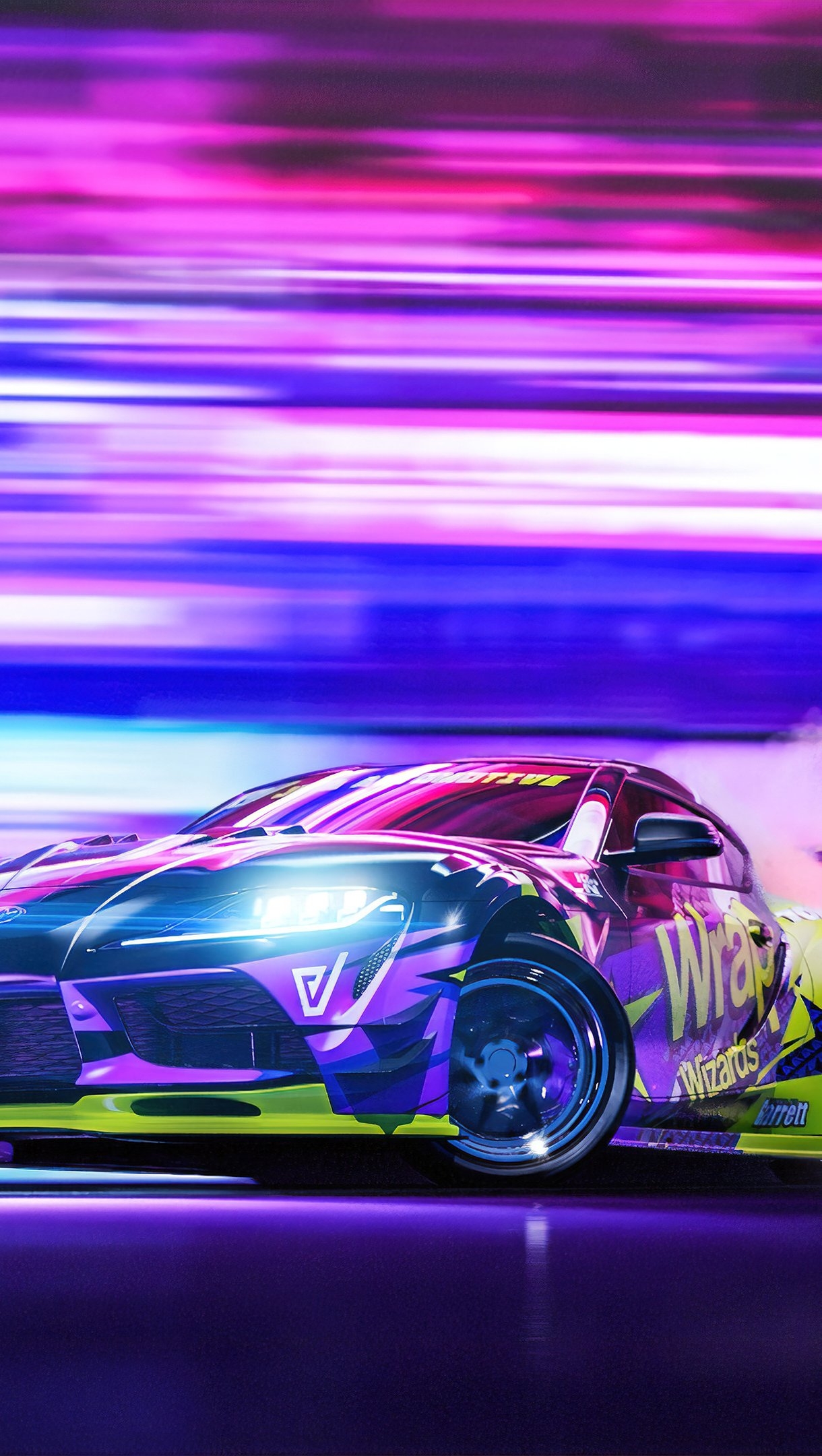 1220x2160 Toyota Supra Drift Sports Car Wallpaper 4k Ultra HD, Phone