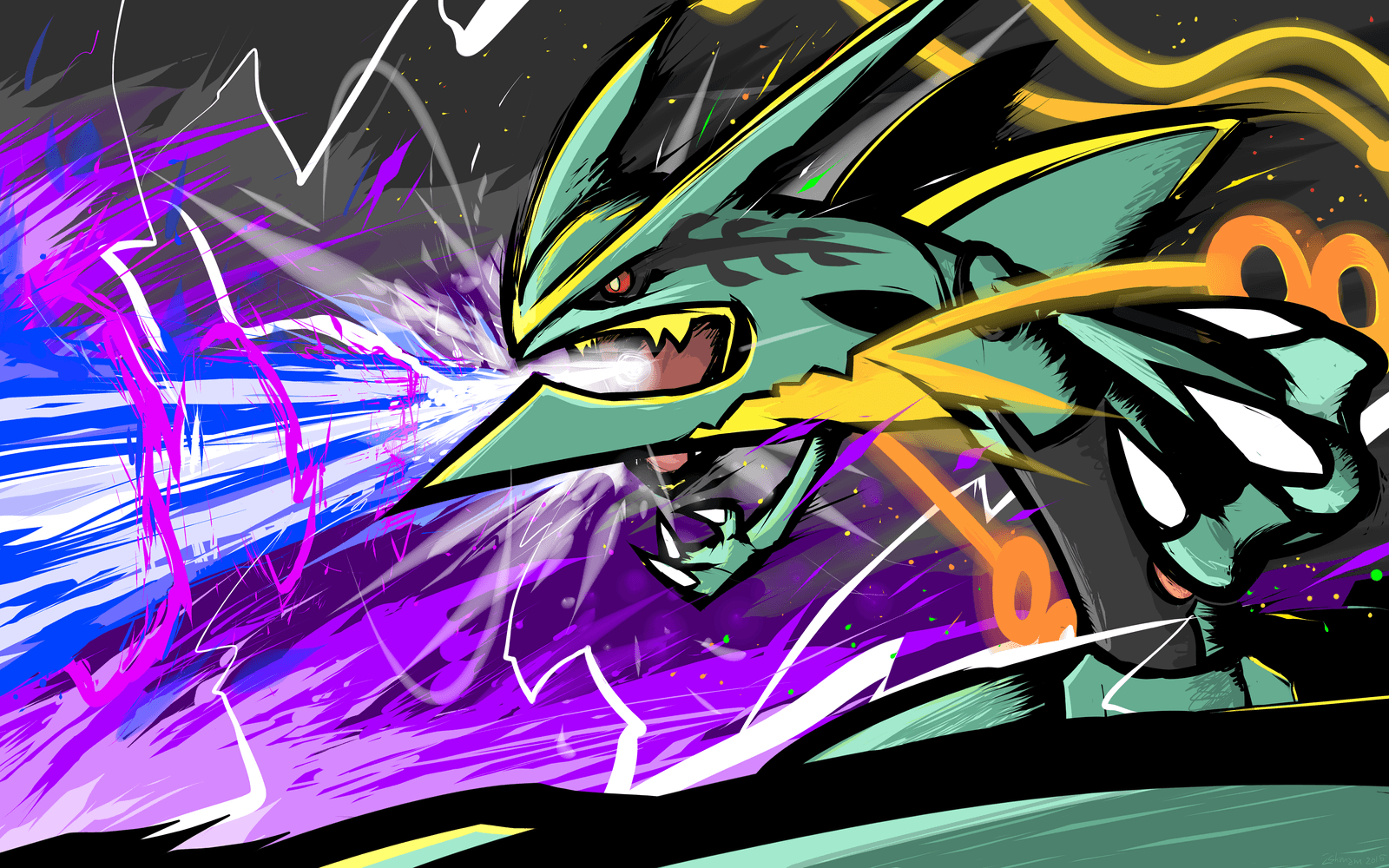 1600x1000 Mega Rayquaza, Desktop