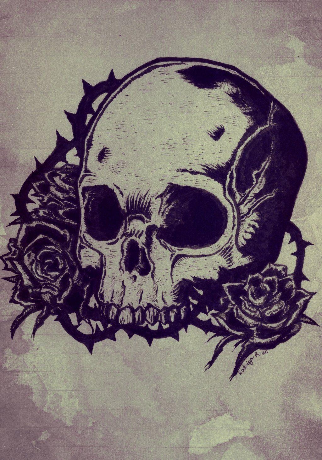 1030x1470 Skulls And Roses Wallpaper /skulls And, Phone