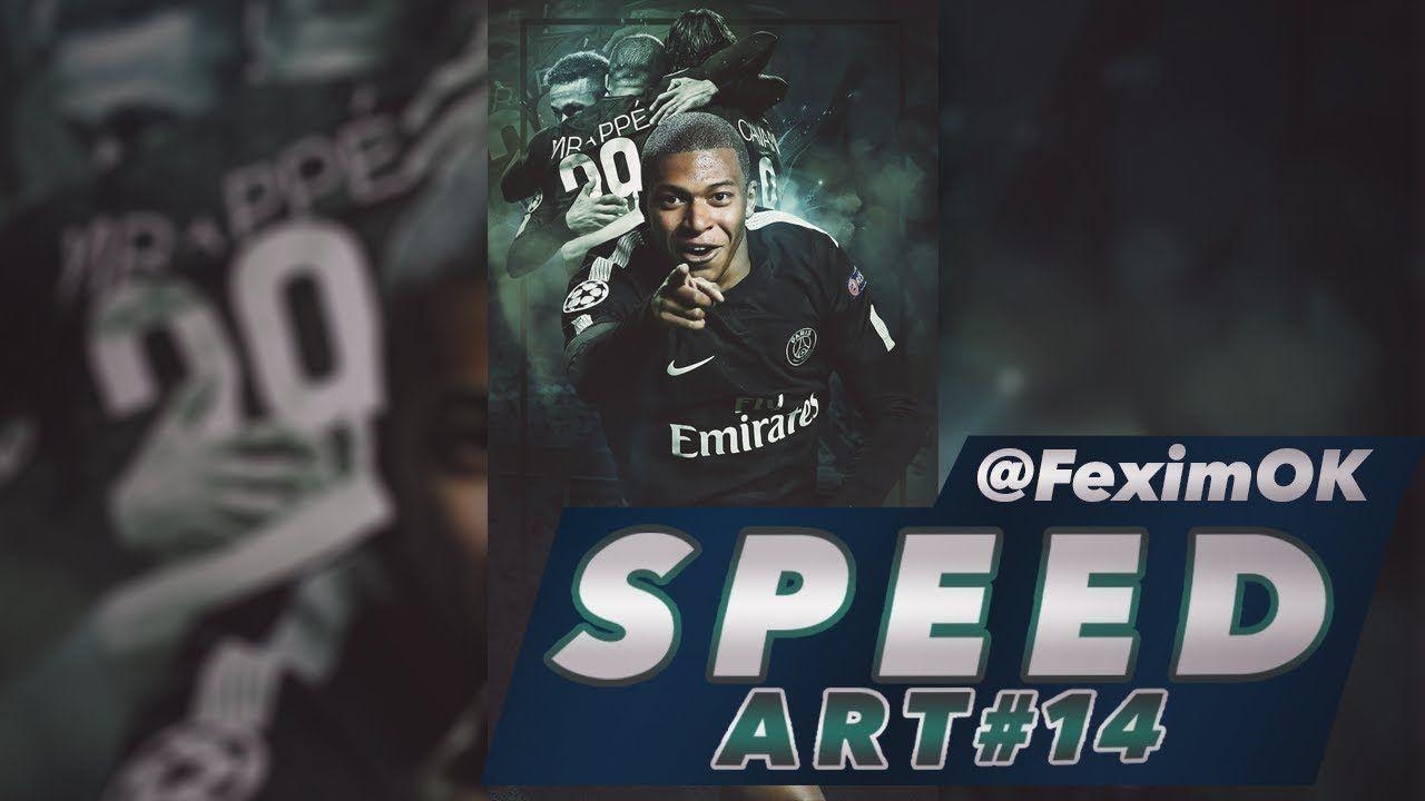 1280x720 Mbappé PSG. Wallpaper Speed Art. @FeximOK, Desktop