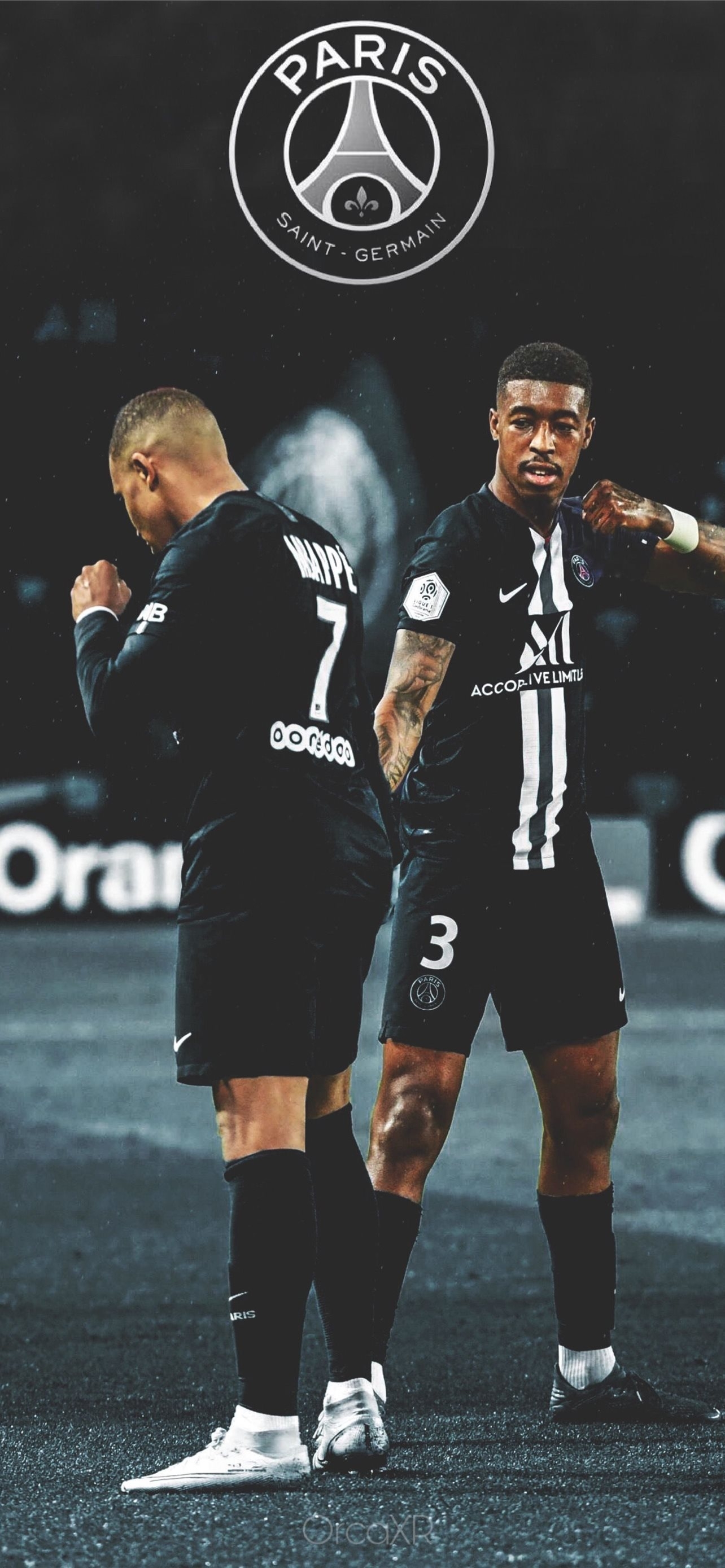 1290x2780 Kylian Mbappe Presnel Kimpembe iPhone Wallpaper Free Download, Phone