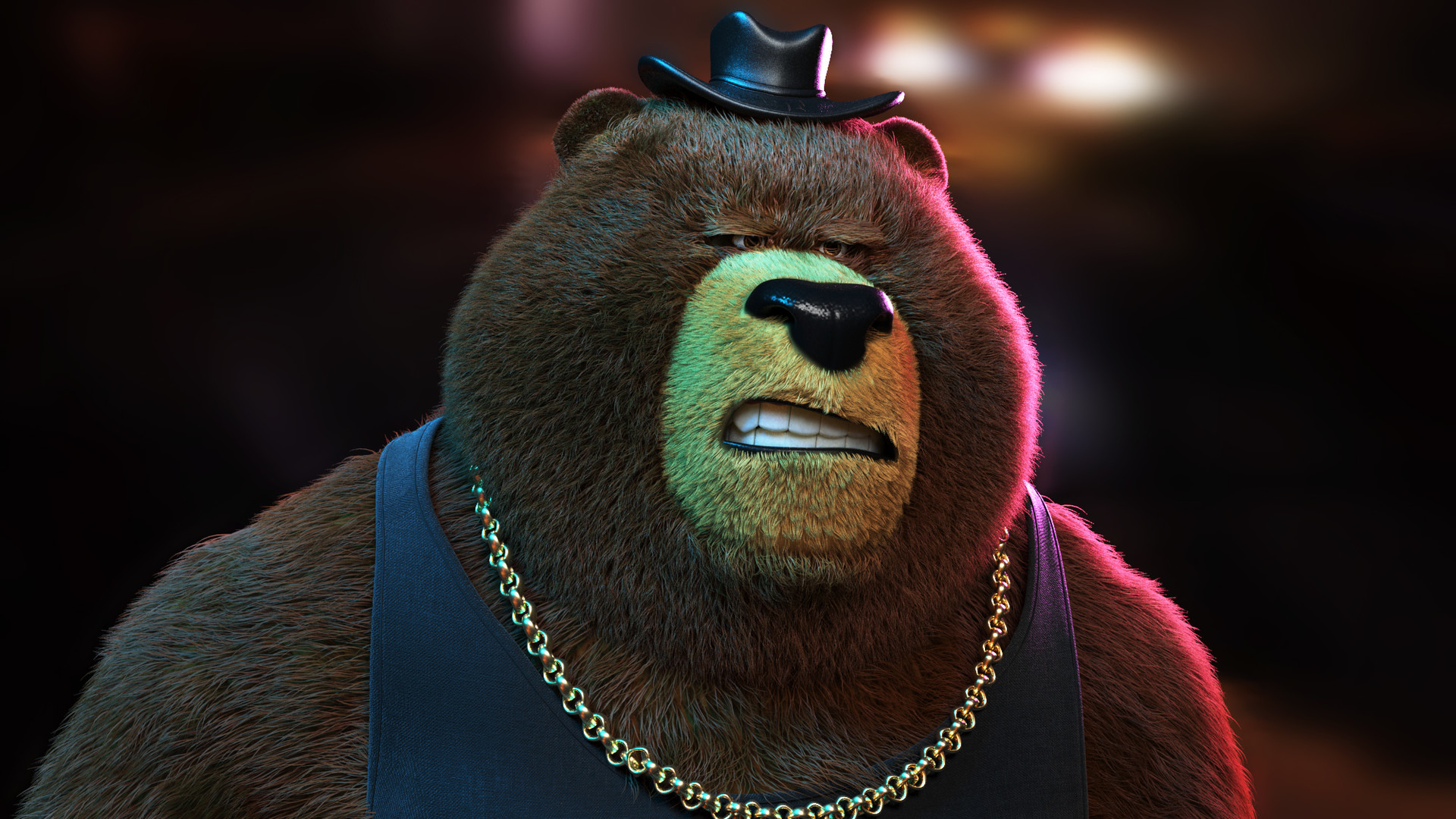 1920x1080 Gangster Bear, Desktop