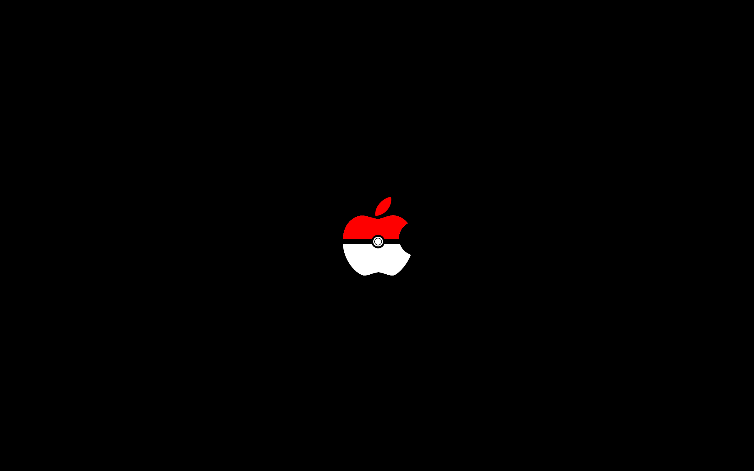 2560x1600 apple logo for pokemon lovers (kinda minimalist), Desktop